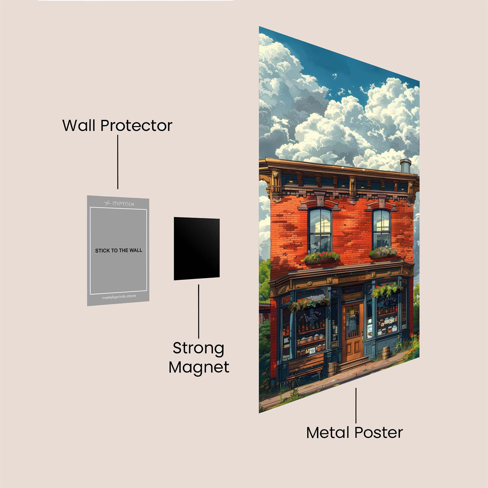 Quaint Charm Safe Wall Magnetic / M