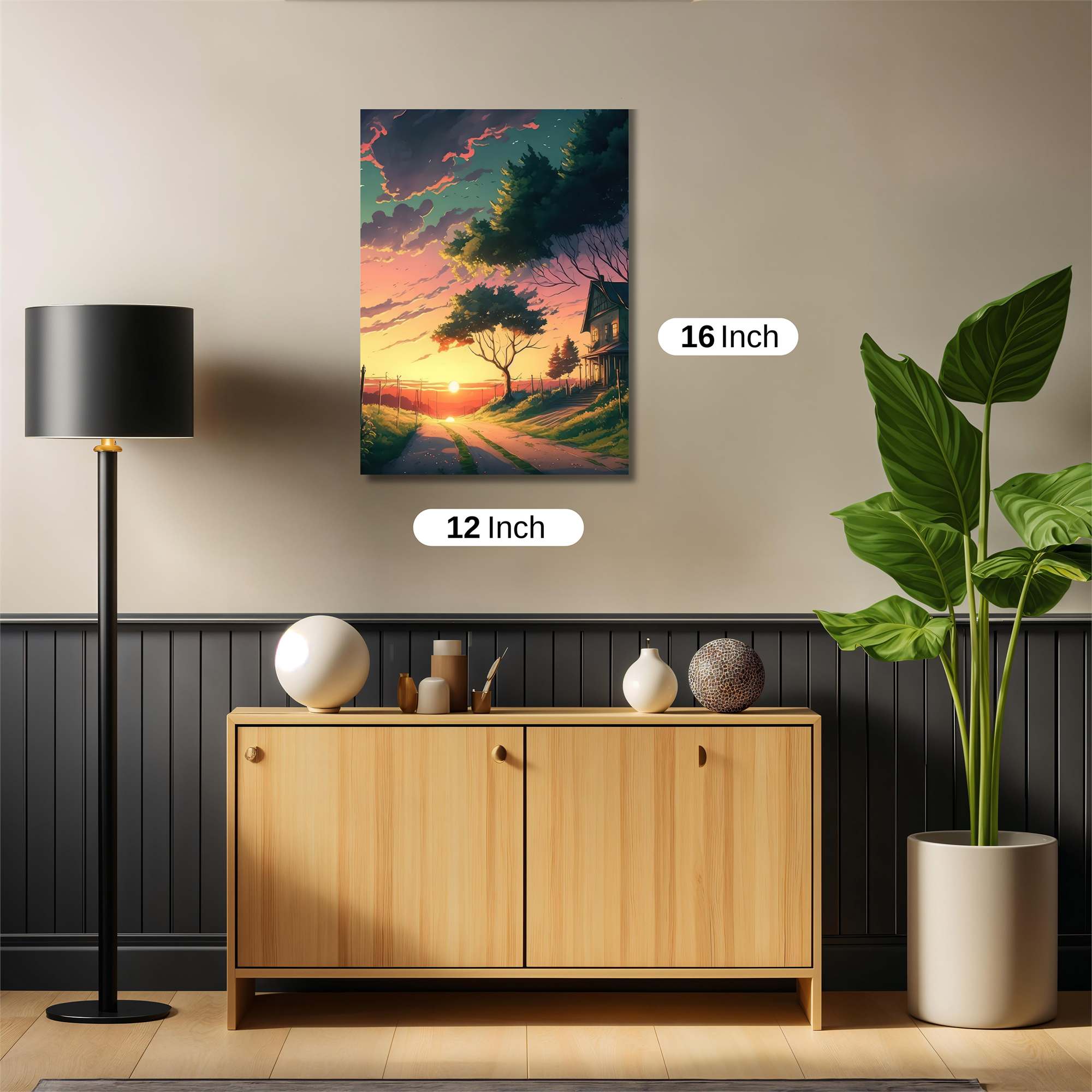 Sunset Serenity Safe Wall Magnetic / M