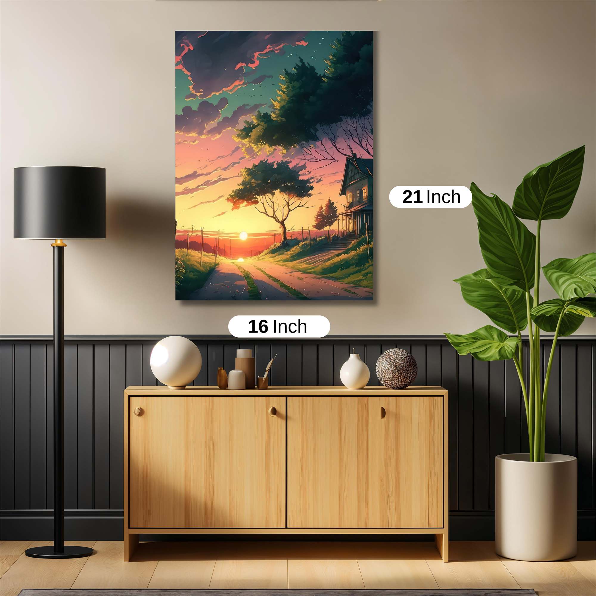 Sunset Serenity Safe Wall Magnetic / M