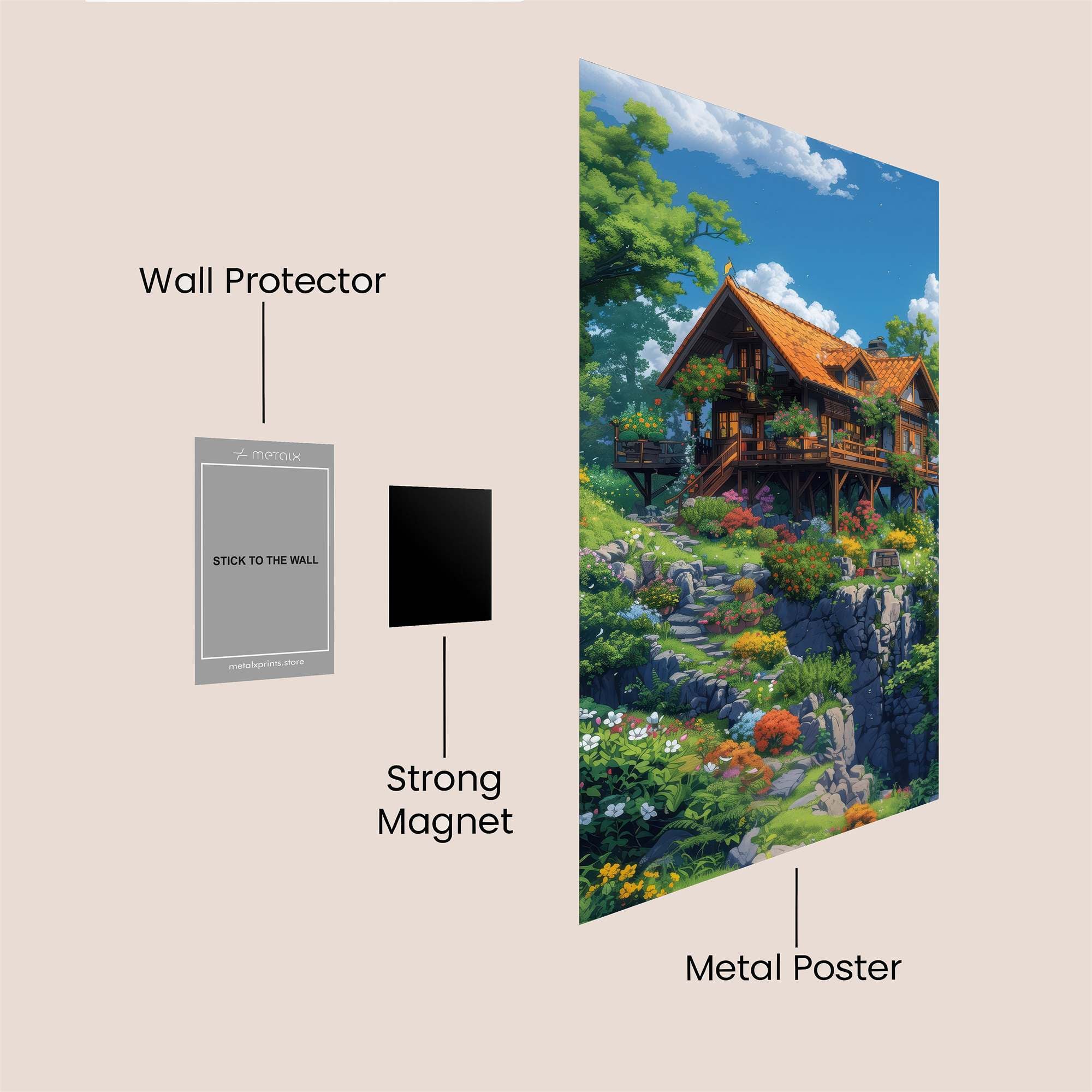 Cabin Bliss Safe Wall Magnetic / M