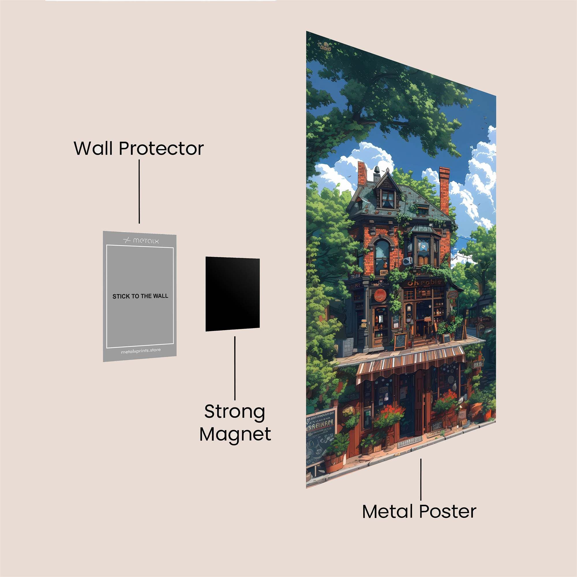 Haunted Serenity Safe Wall Magnetic / M