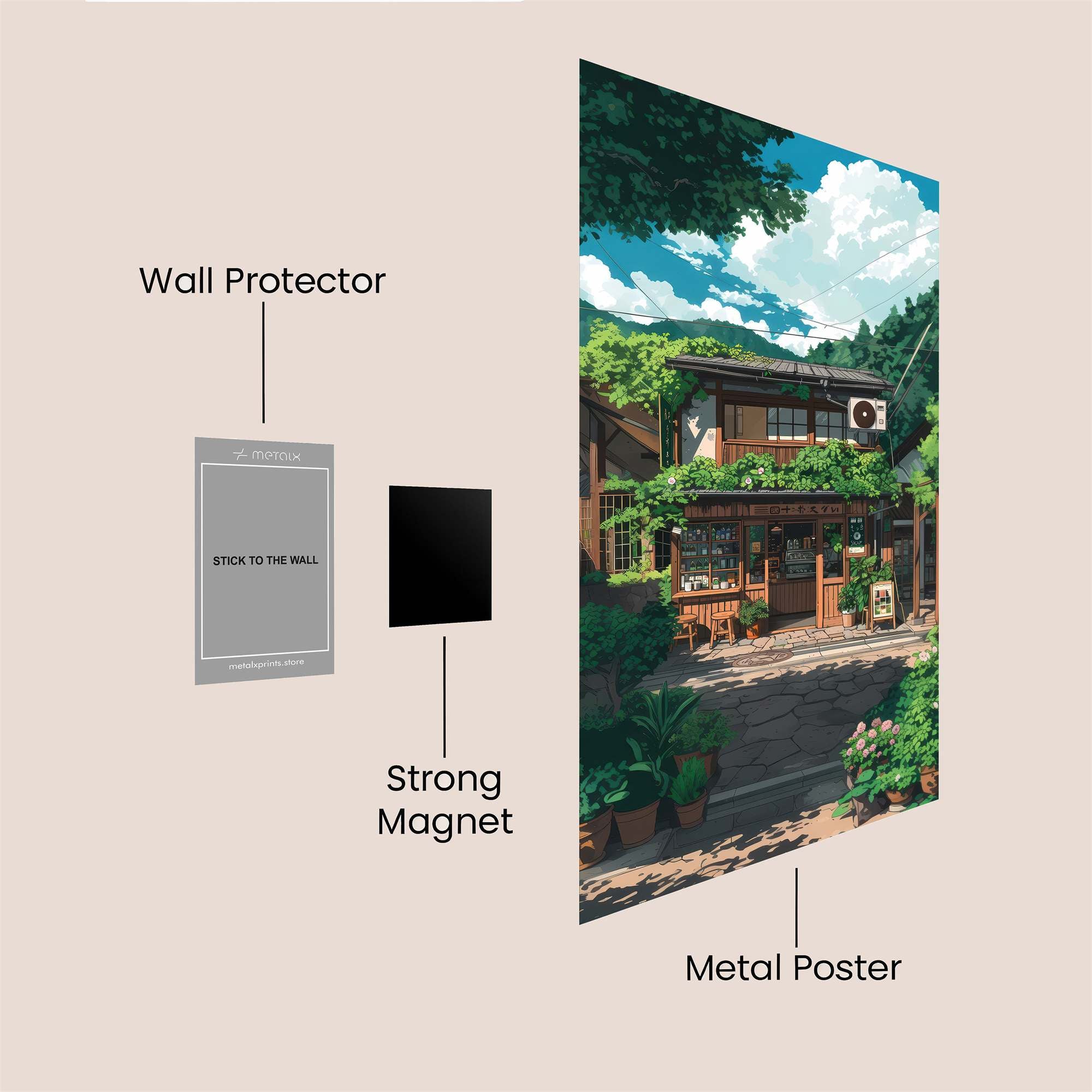 Cafe Serenity Safe Wall Magnetic / M