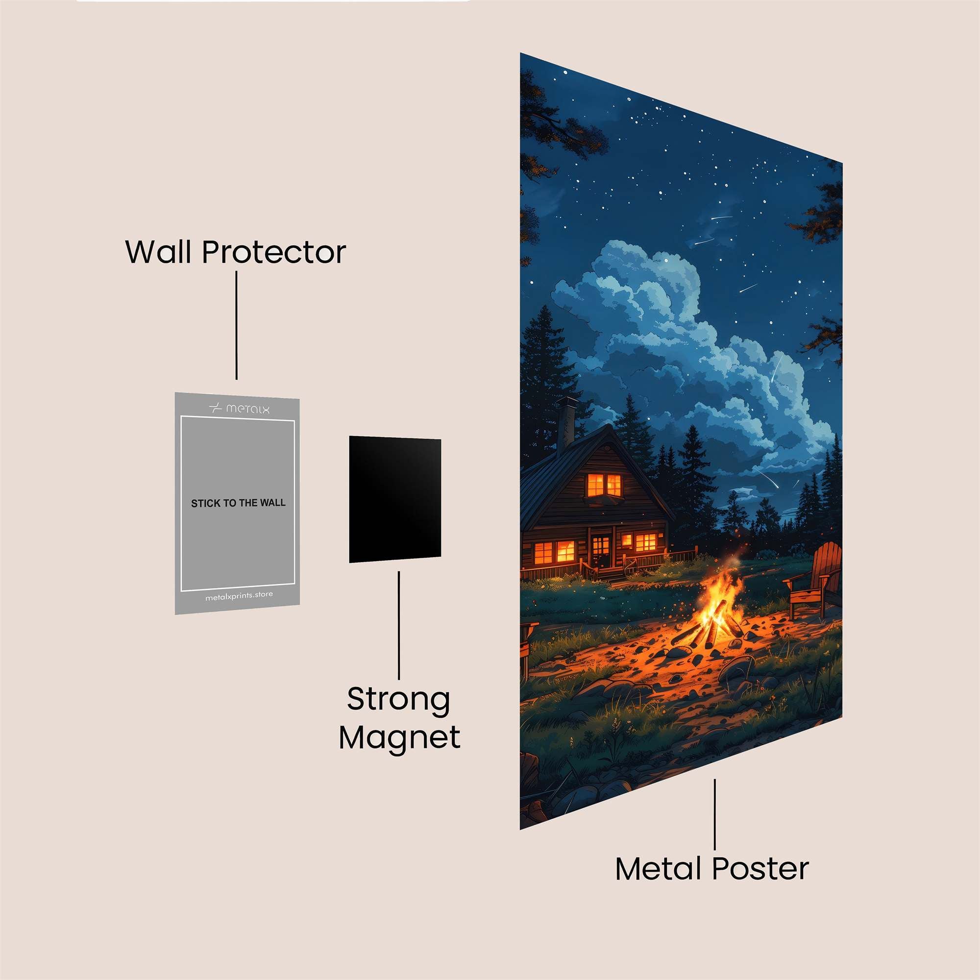 Cabin Serenity Safe Wall Magnetic / M