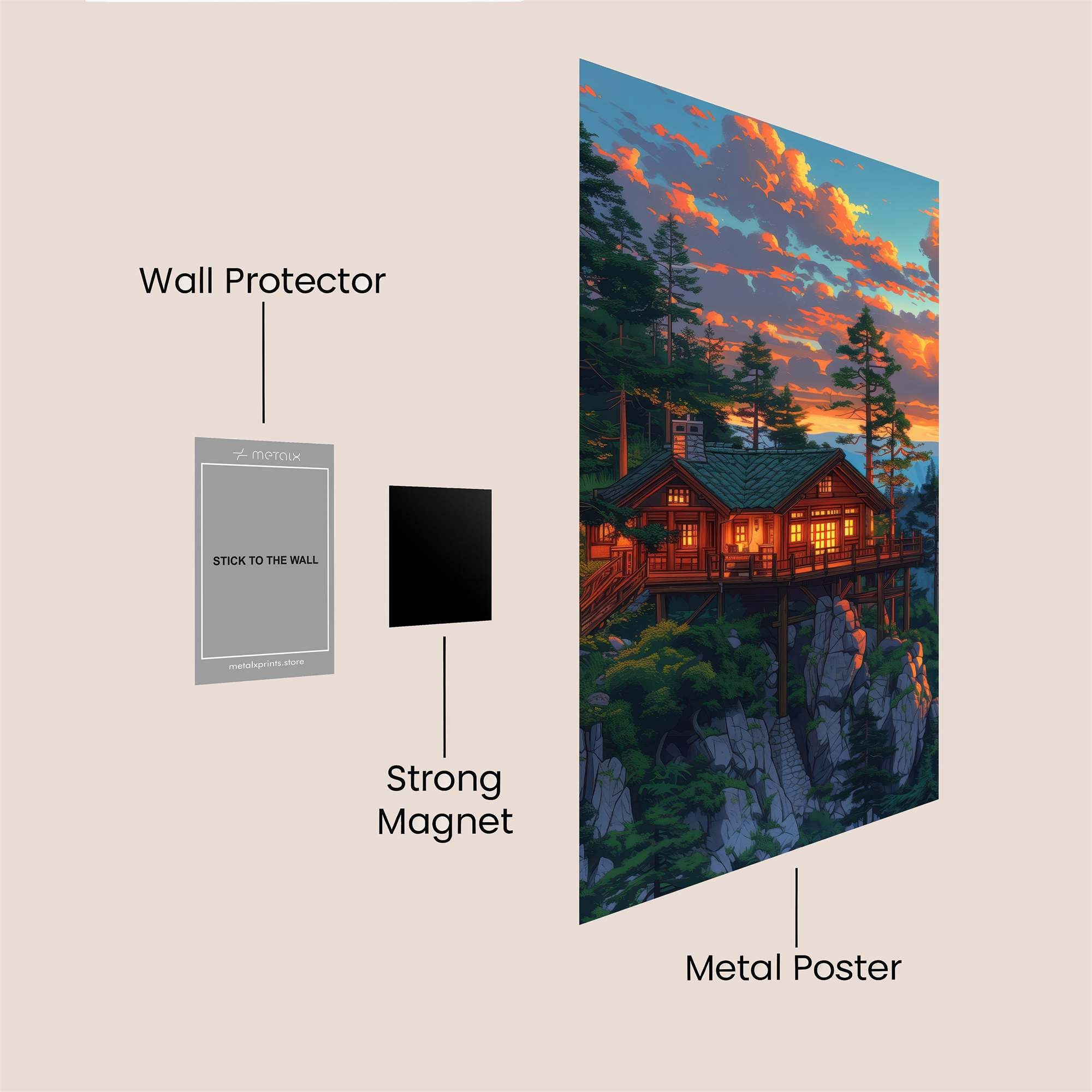 Cabin Serenity Safe Wall Magnetic / M