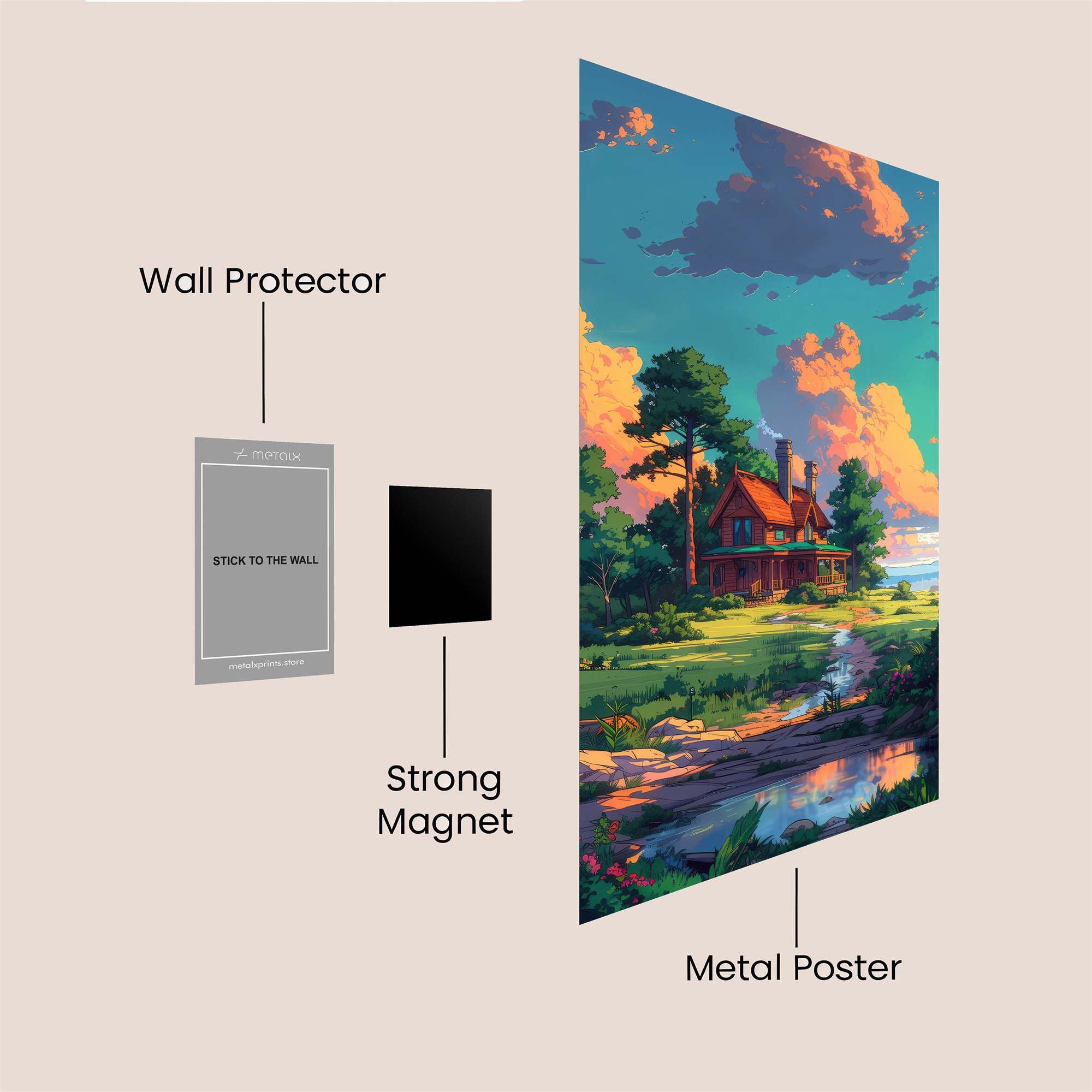 Cabin Serenity Safe Wall Magnetic / M