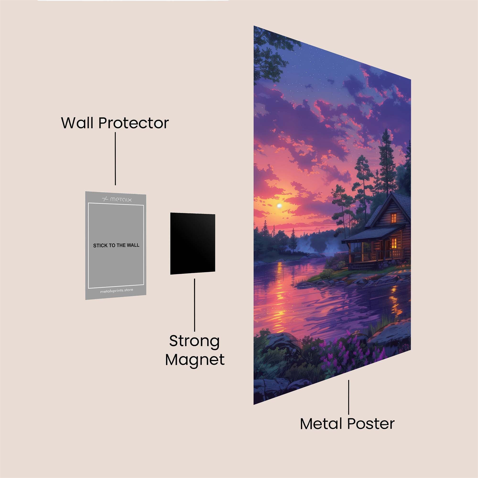 Cabin Serenity Safe Wall Magnetic / M