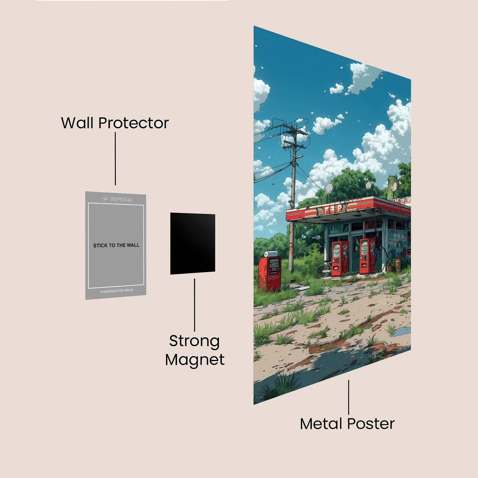 Abandoned Serenity Safe Wall Magnetic / M