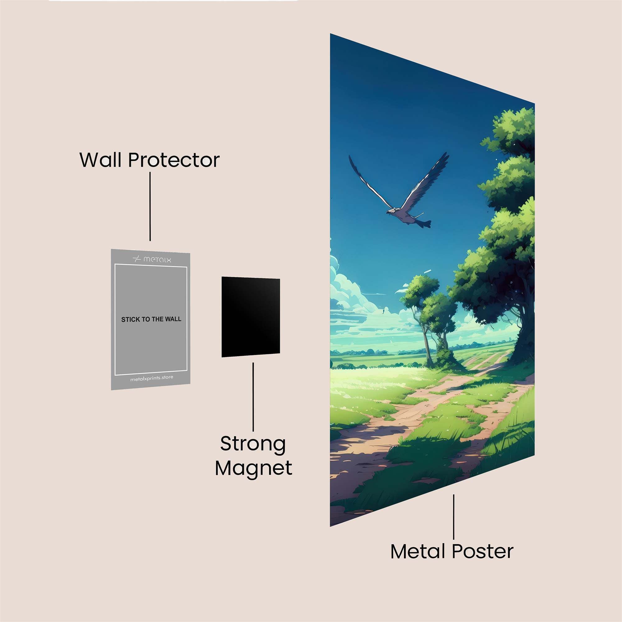 Heron Serenity Safe Wall Magnetic / M