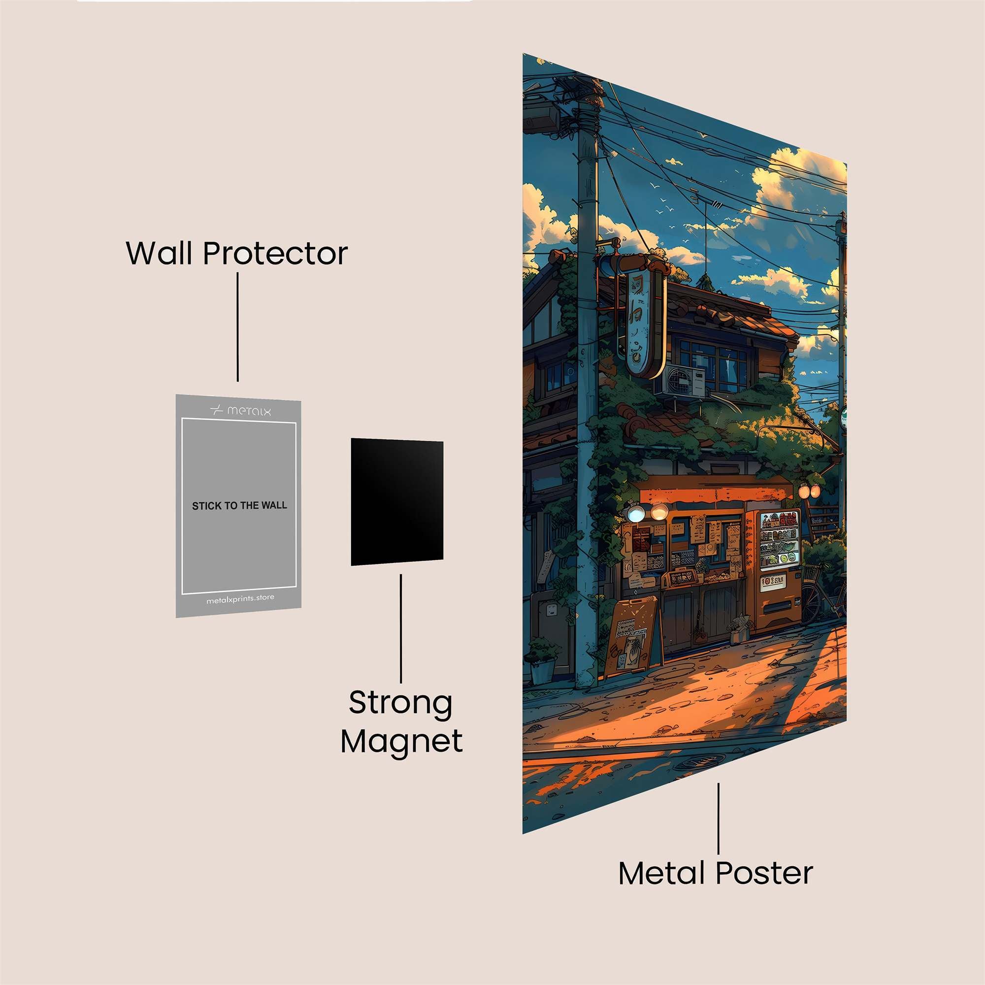 Cafe Serenity Safe Wall Magnetic / M