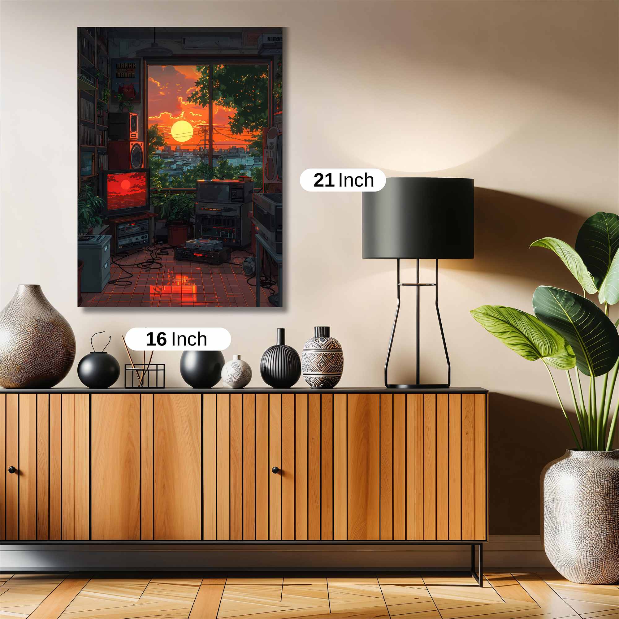 Sunset Serenity Safe Wall Magnetic / M