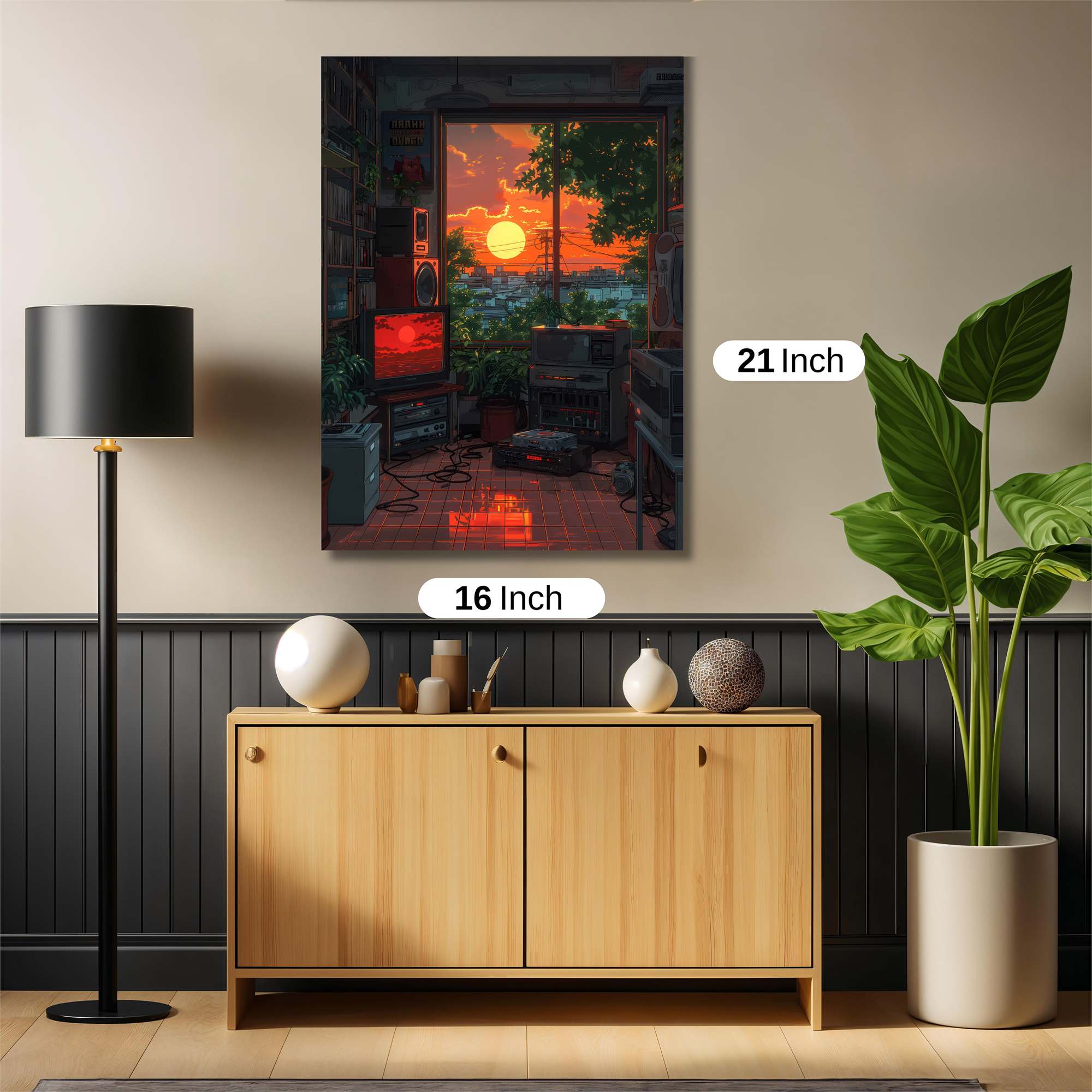 Sunset Serenity Safe Wall Magnetic / M