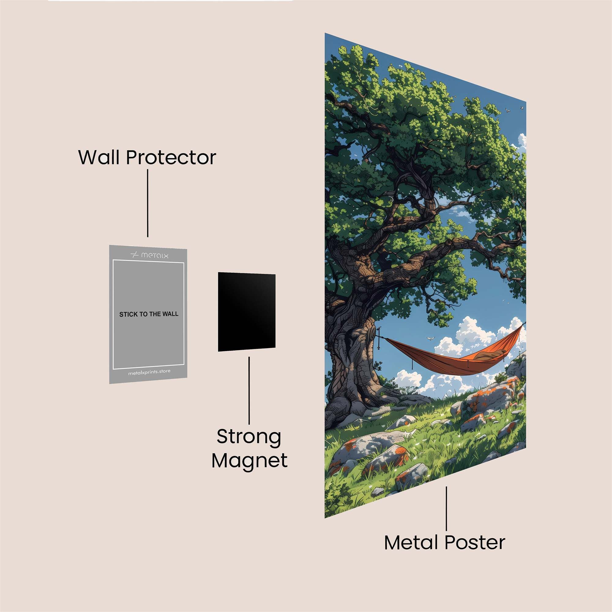 Hammock Serenity Safe Wall Magnetic / M