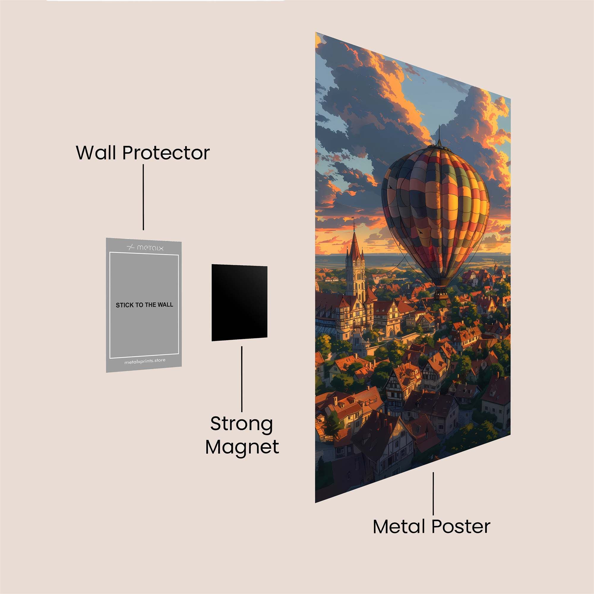 Balloon Serenity Safe Wall Magnetic / M