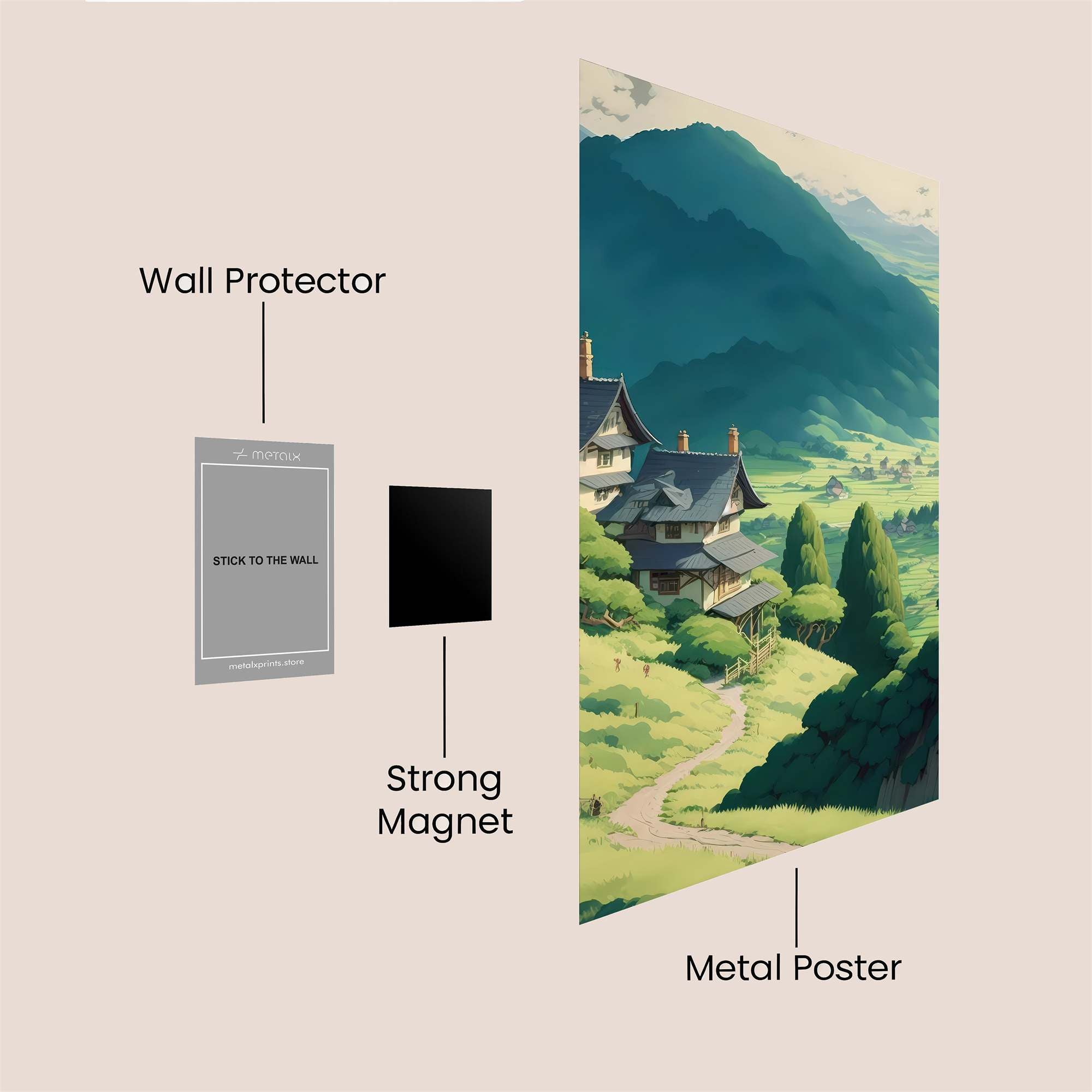 Mountain Serenity Safe Wall Magnetic / M