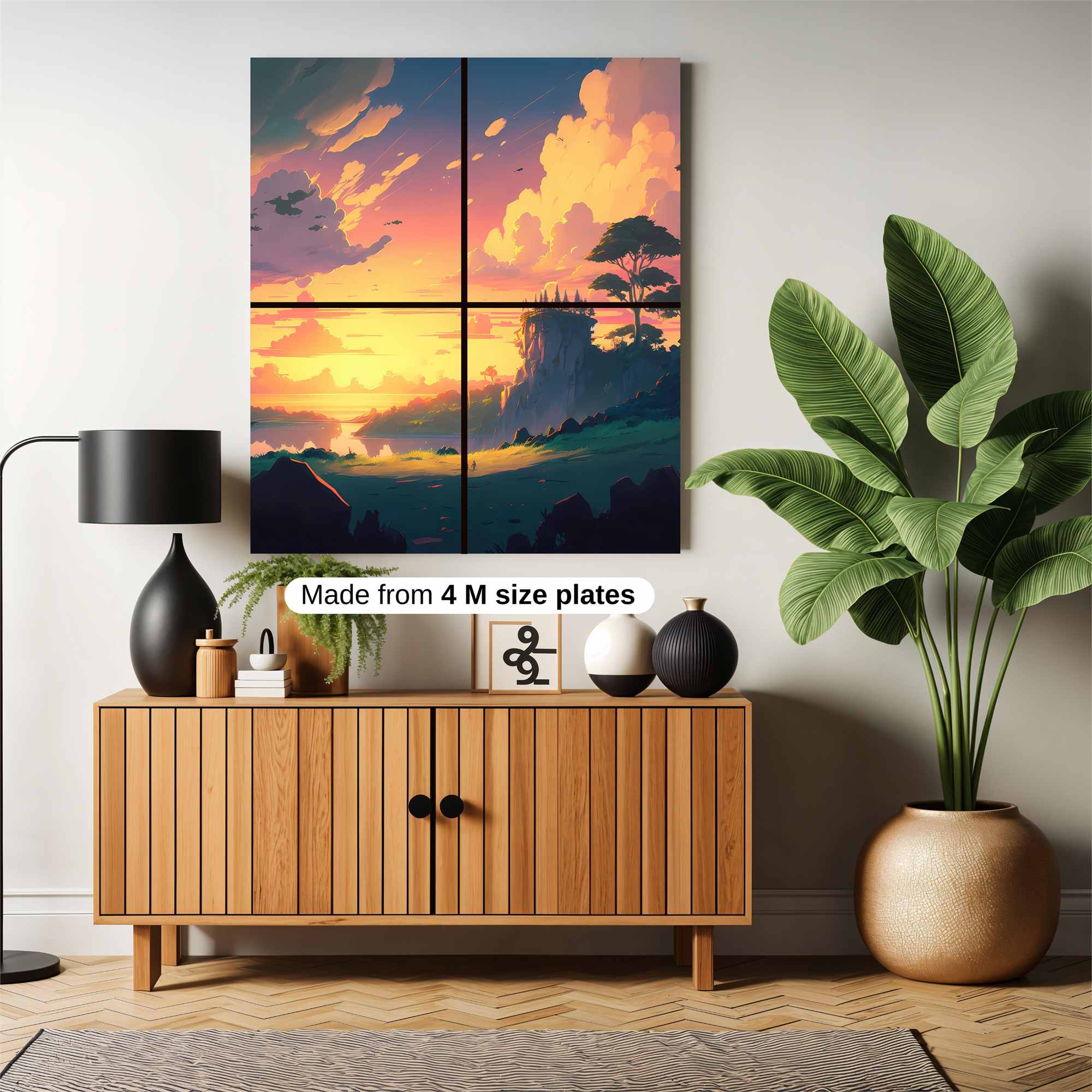 Sunset Serenity Safe Wall Magnetic / M