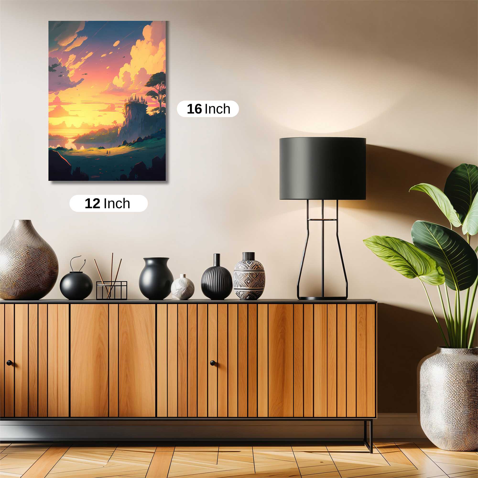 Sunset Serenity Safe Wall Magnetic / M