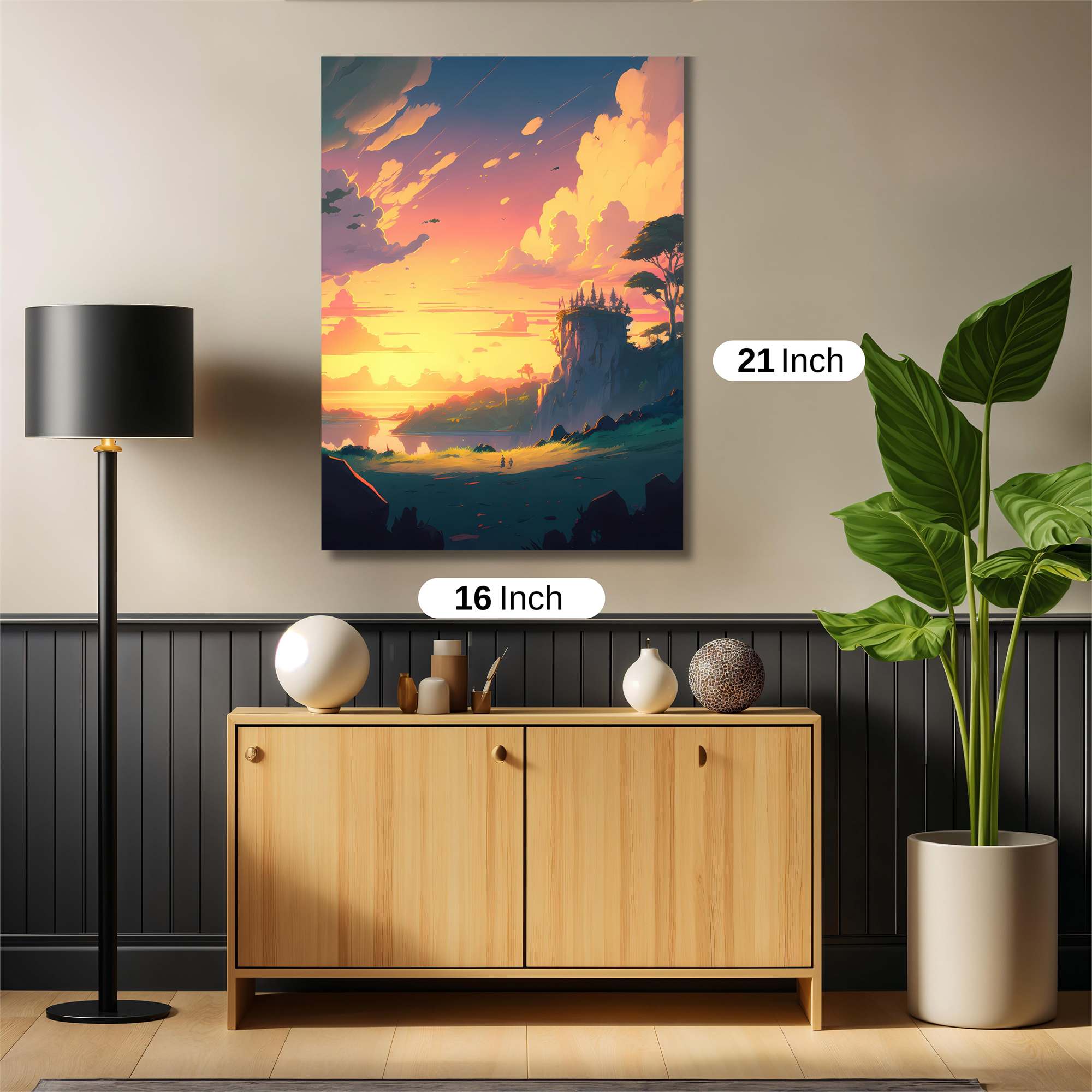 Sunset Serenity Safe Wall Magnetic / M