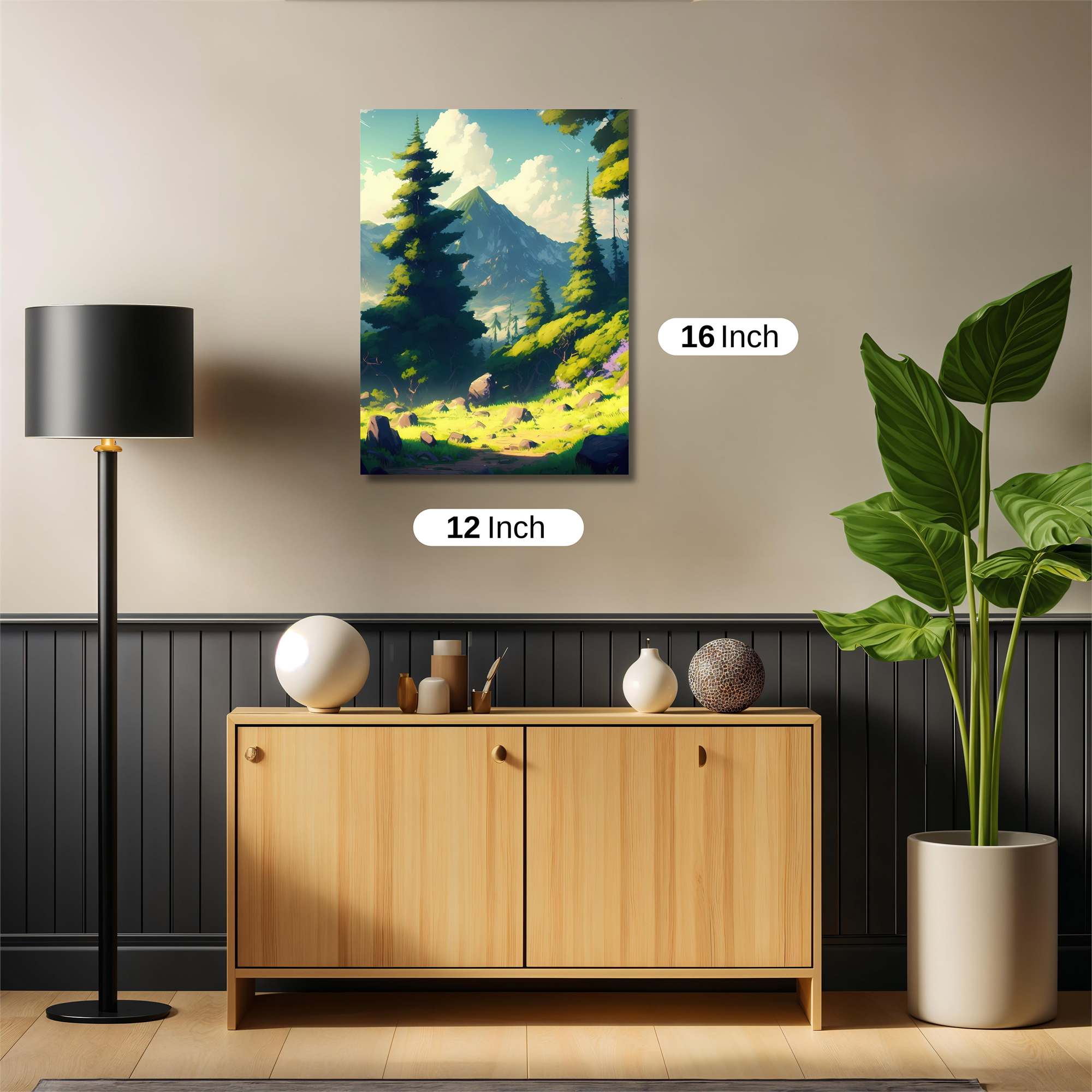 Mountain Serenity Safe Wall Magnetic / M