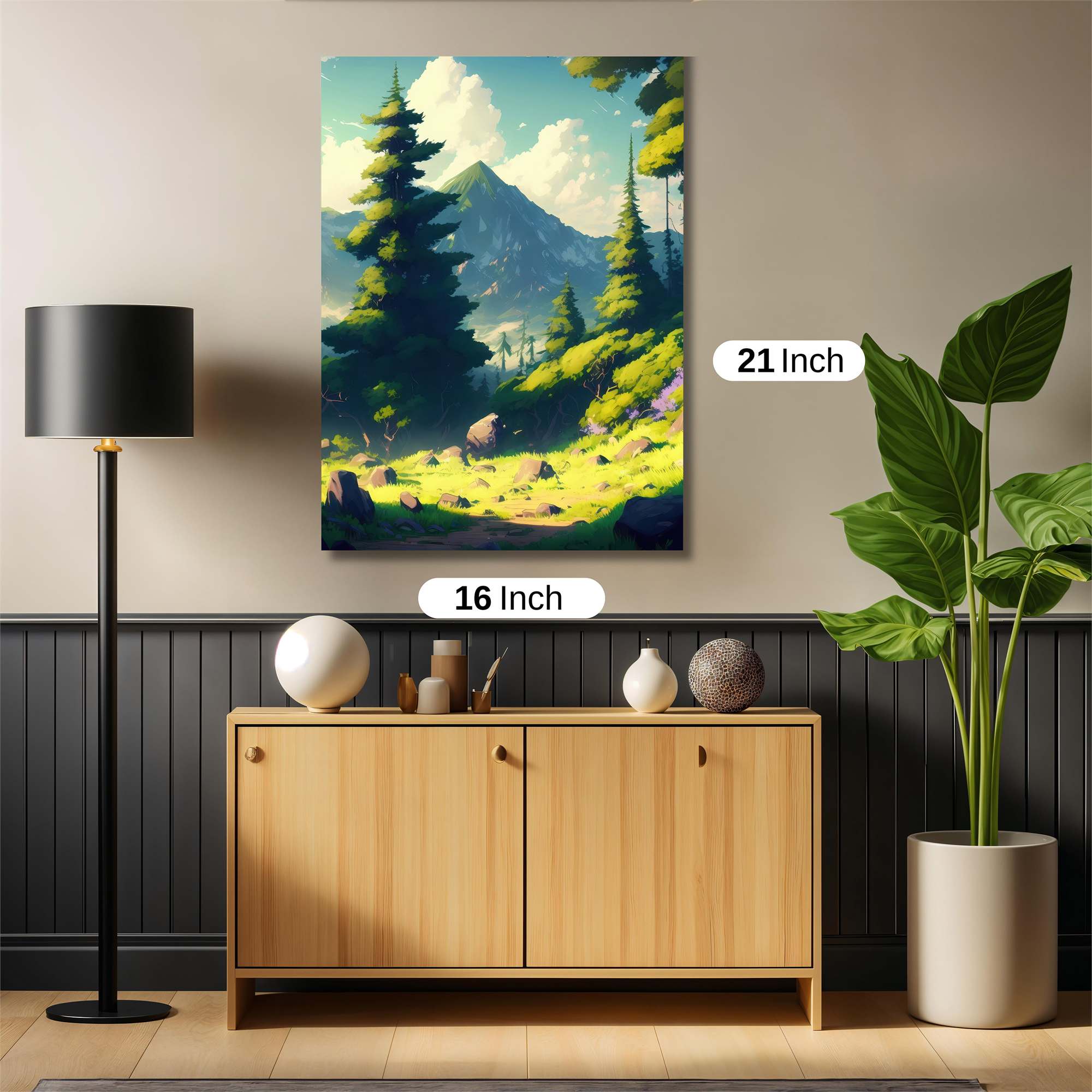 Mountain Serenity Safe Wall Magnetic / M