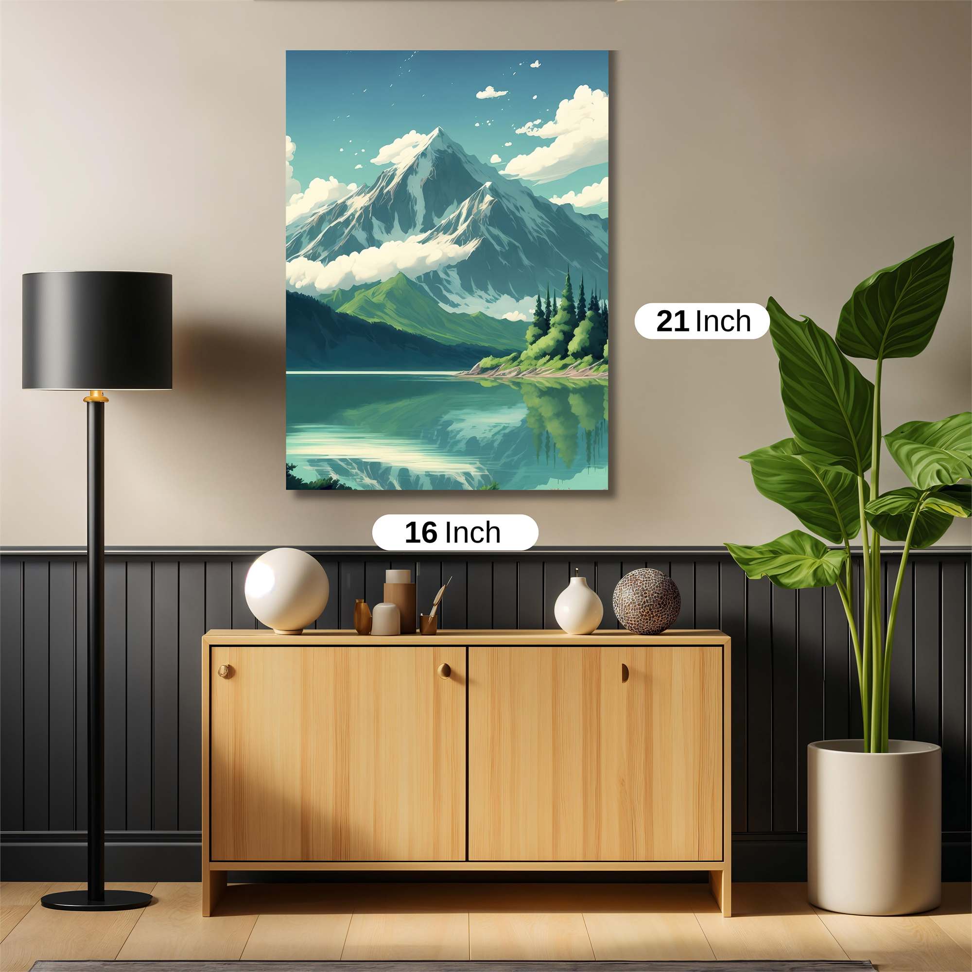 Mountain Serenity Safe Wall Magnetic / M