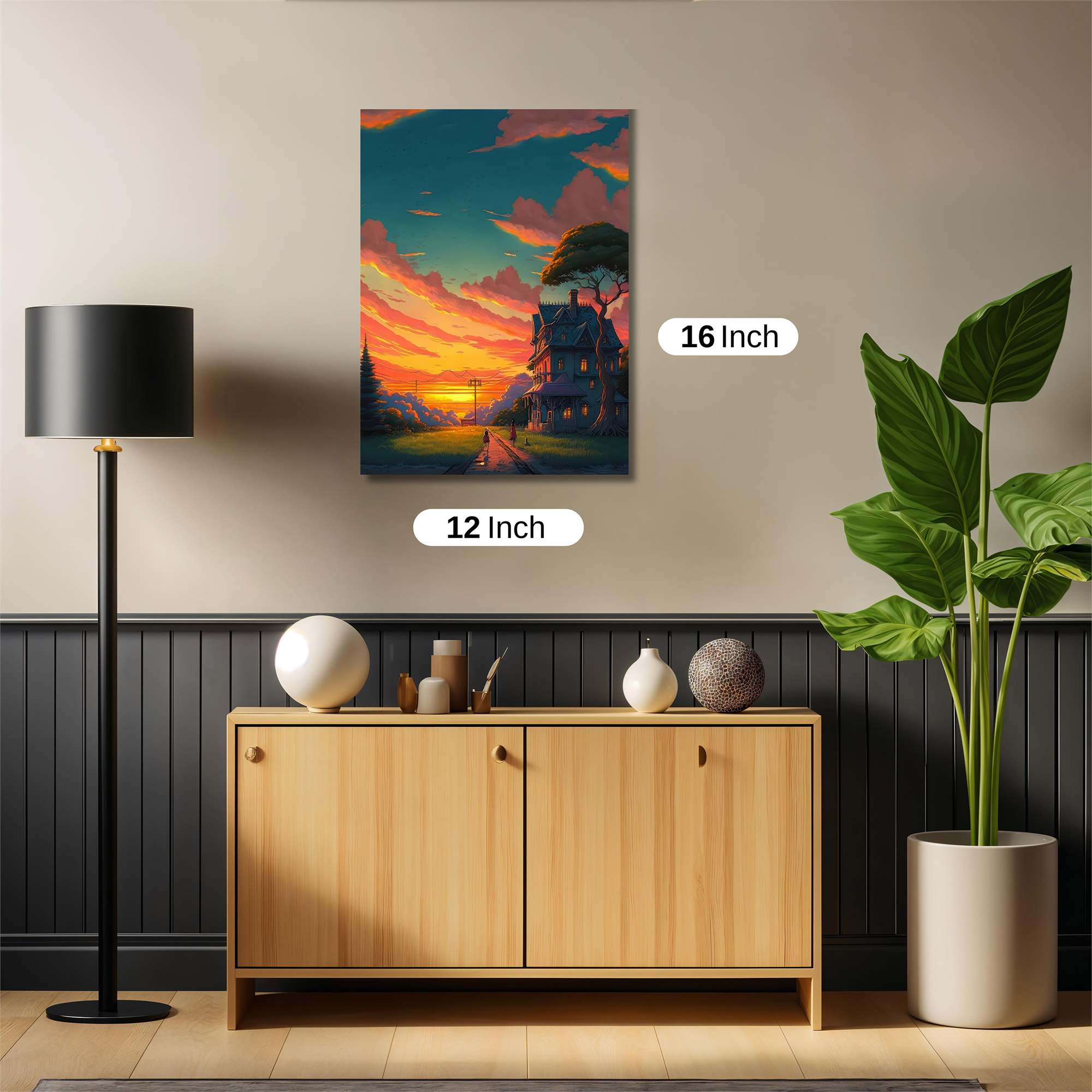 Sunset Serenity Safe Wall Magnetic / M