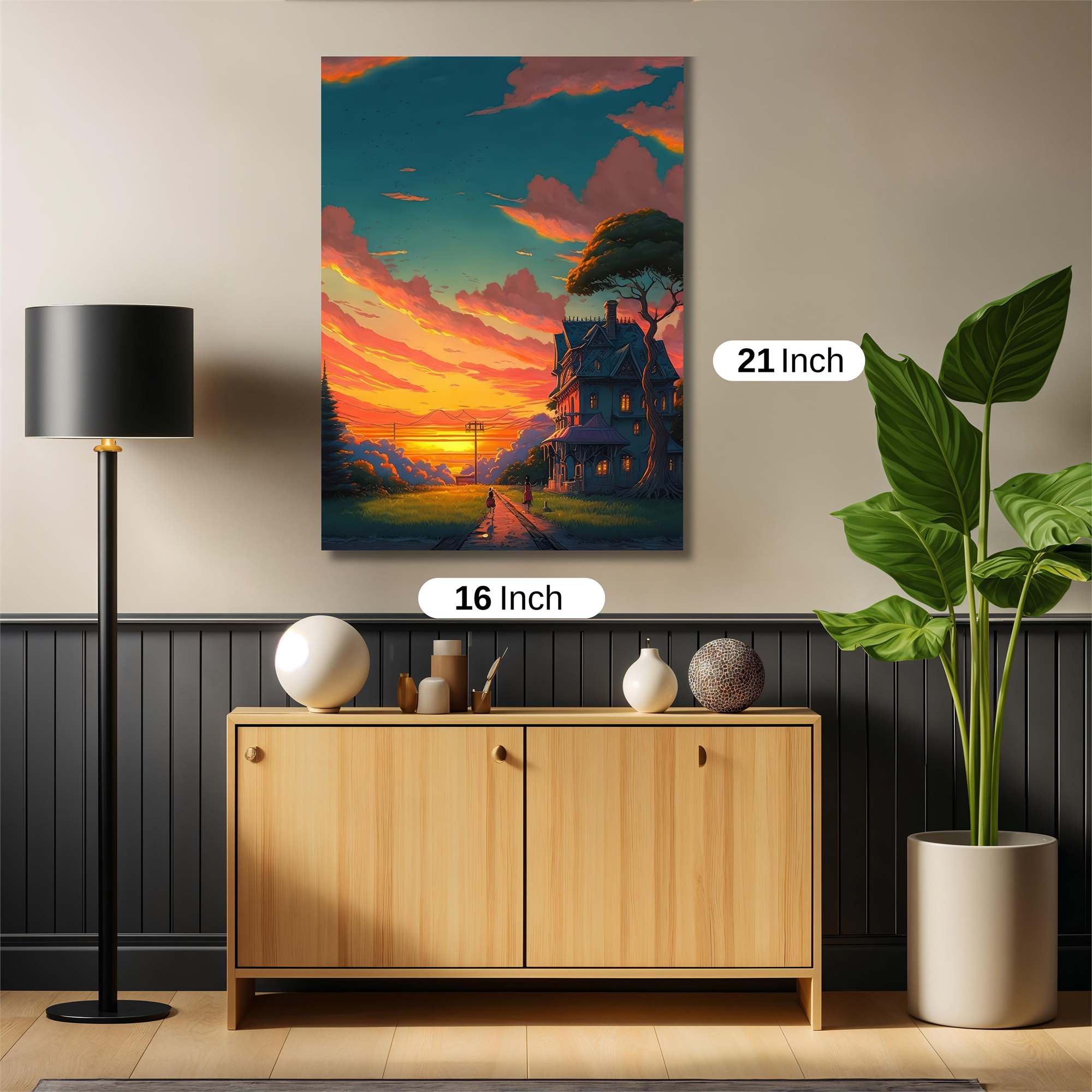 Sunset Serenity Safe Wall Magnetic / M