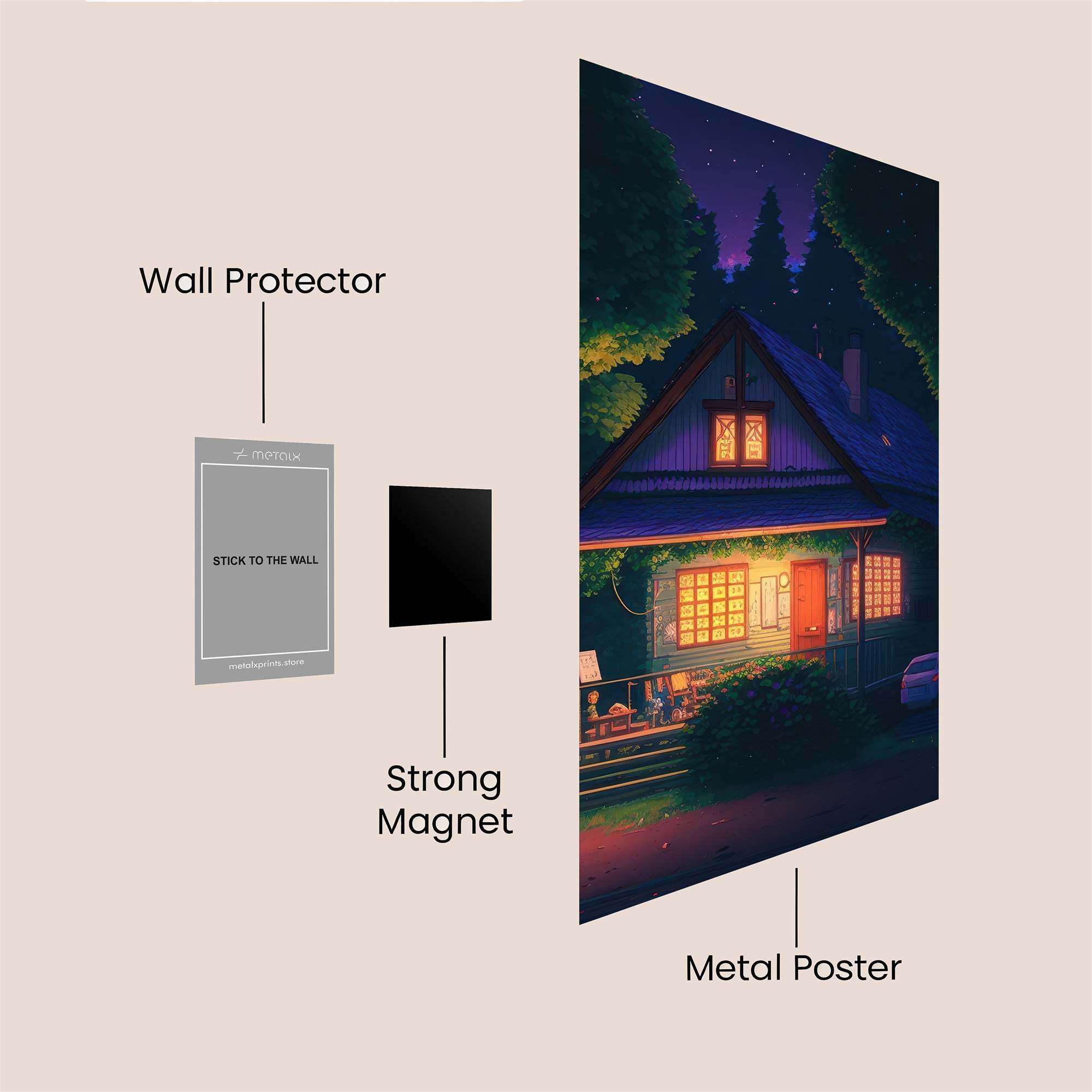 Cabin Serenity Safe Wall Magnetic / M