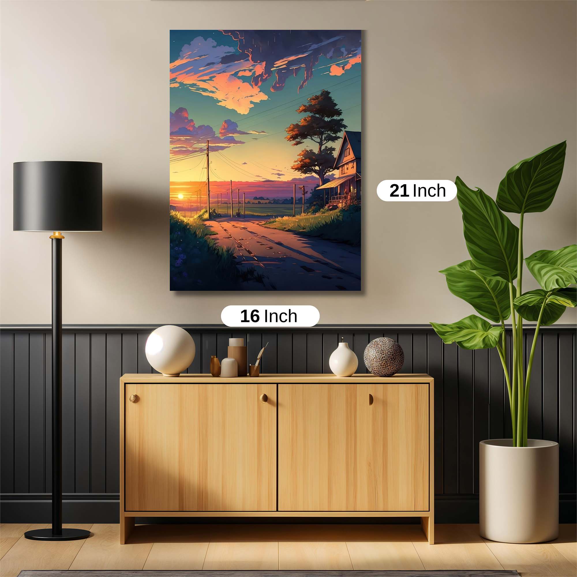 Sunset Serenity Safe Wall Magnetic / M