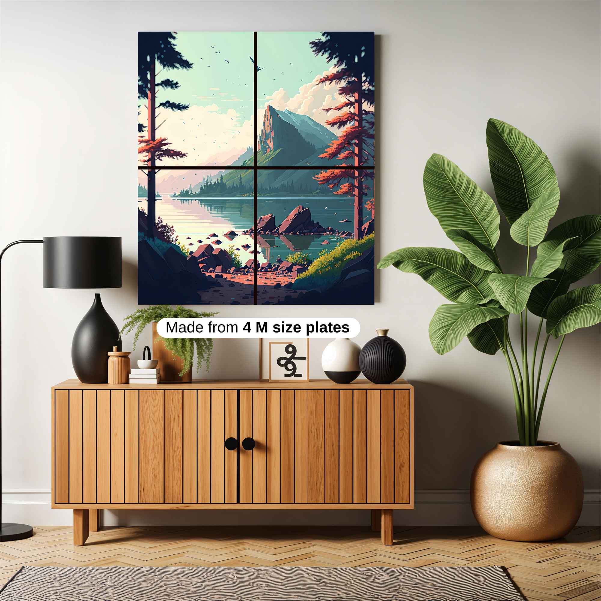 Mountain Serenity Safe Wall Magnetic / M