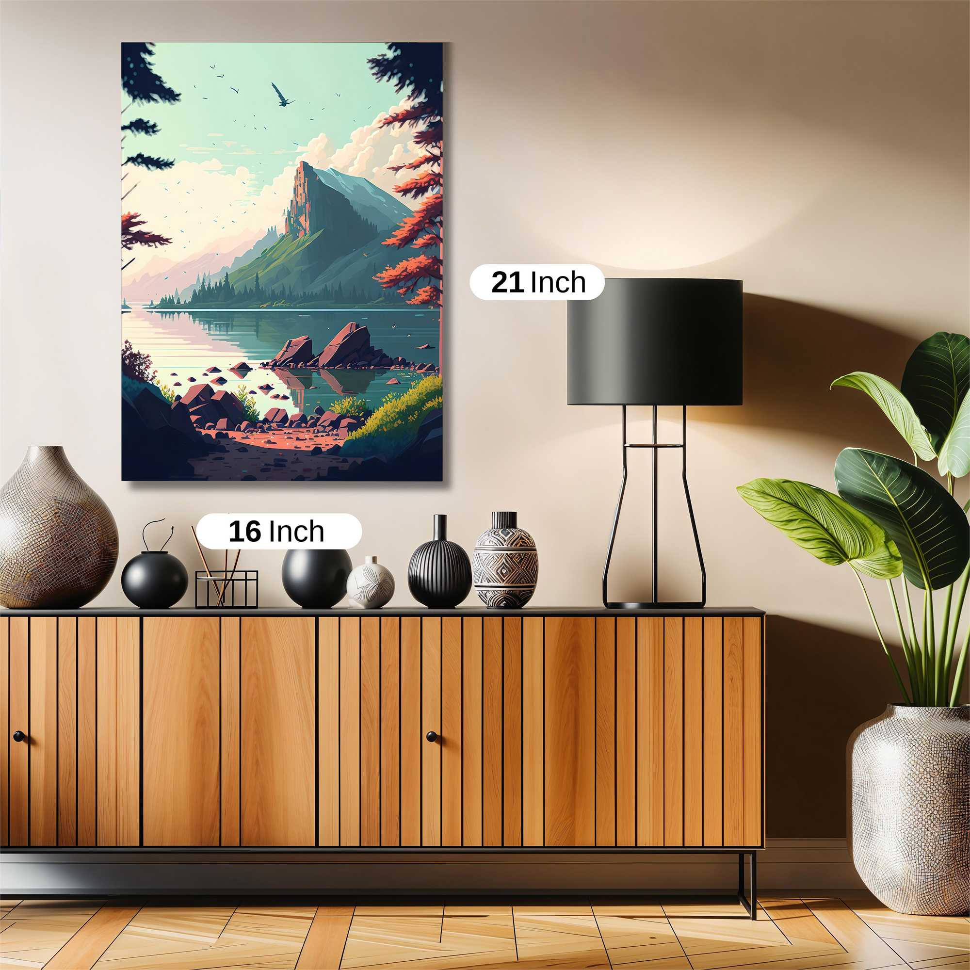 Mountain Serenity Safe Wall Magnetic / M