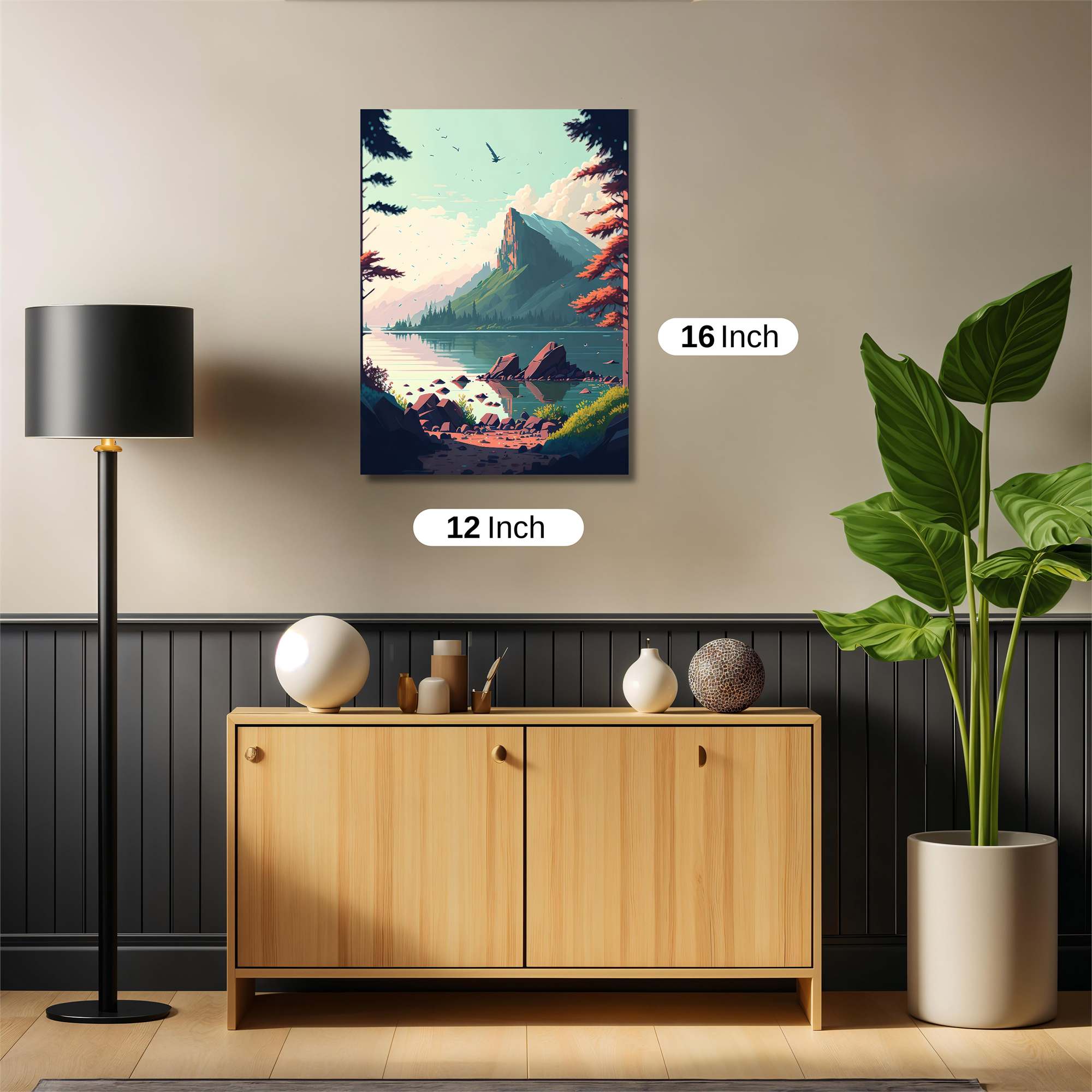 Mountain Serenity Safe Wall Magnetic / M