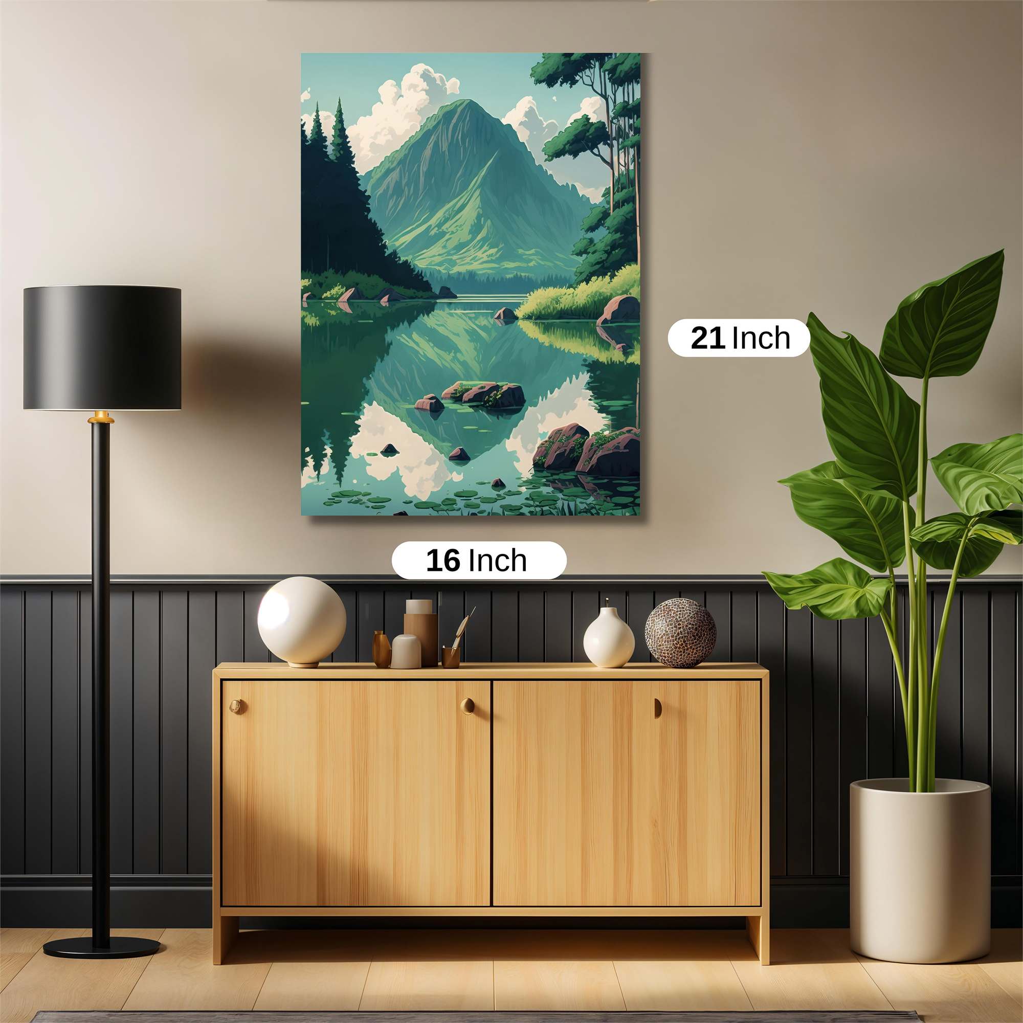 Mountain Serenity Safe Wall Magnetic / M