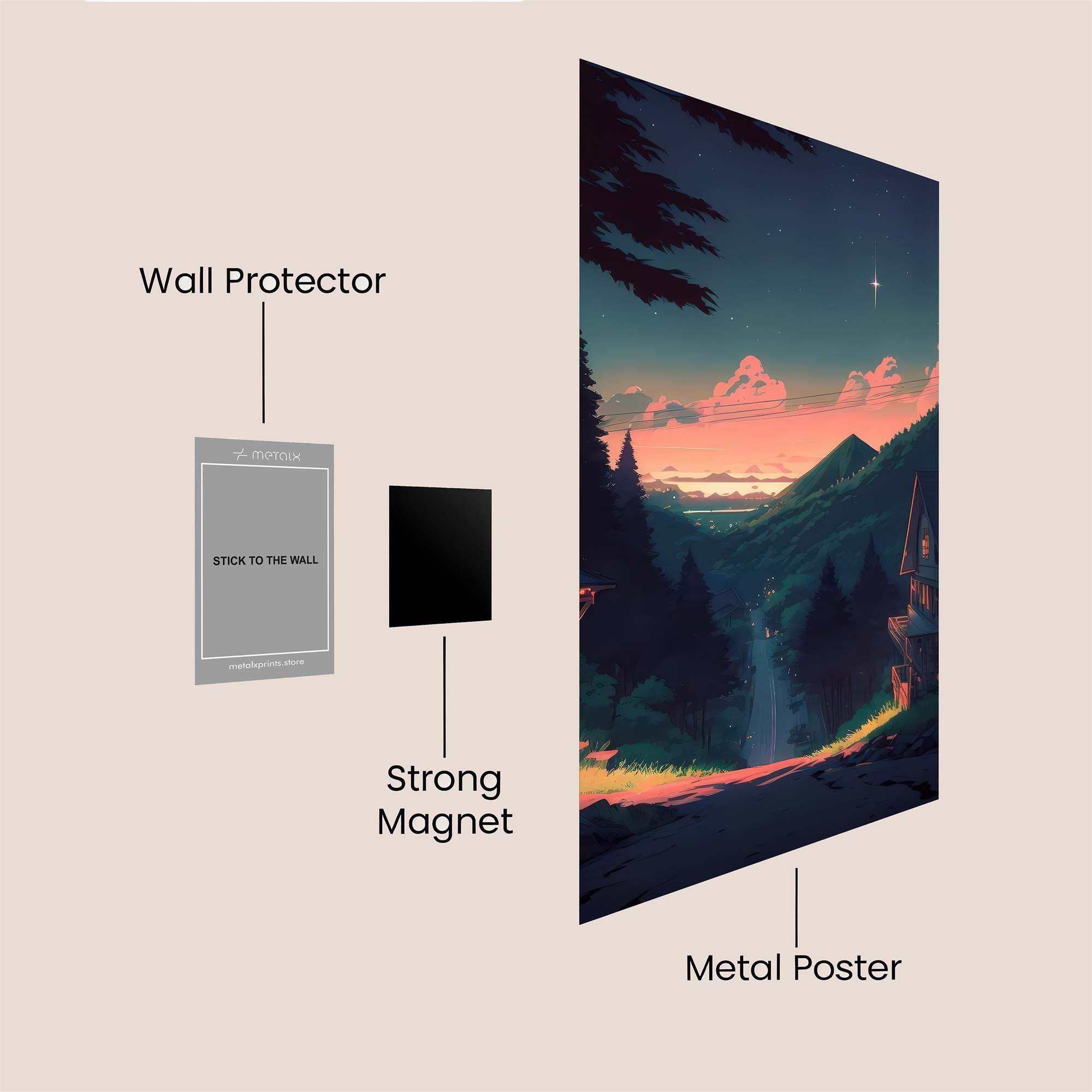 Twilight Serenity Safe Wall Magnetic / M