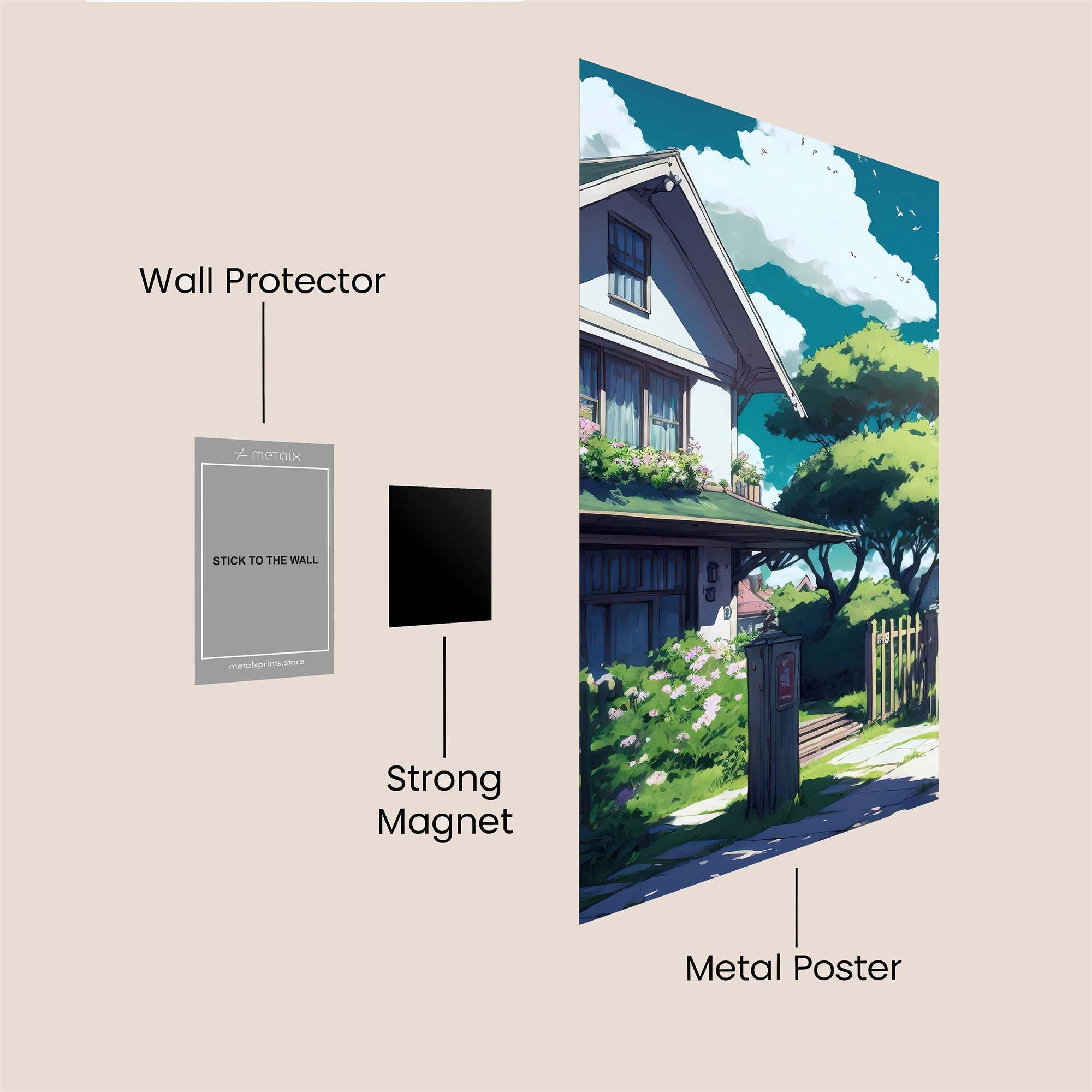 Sunlit Serenity Safe Wall Magnetic / M