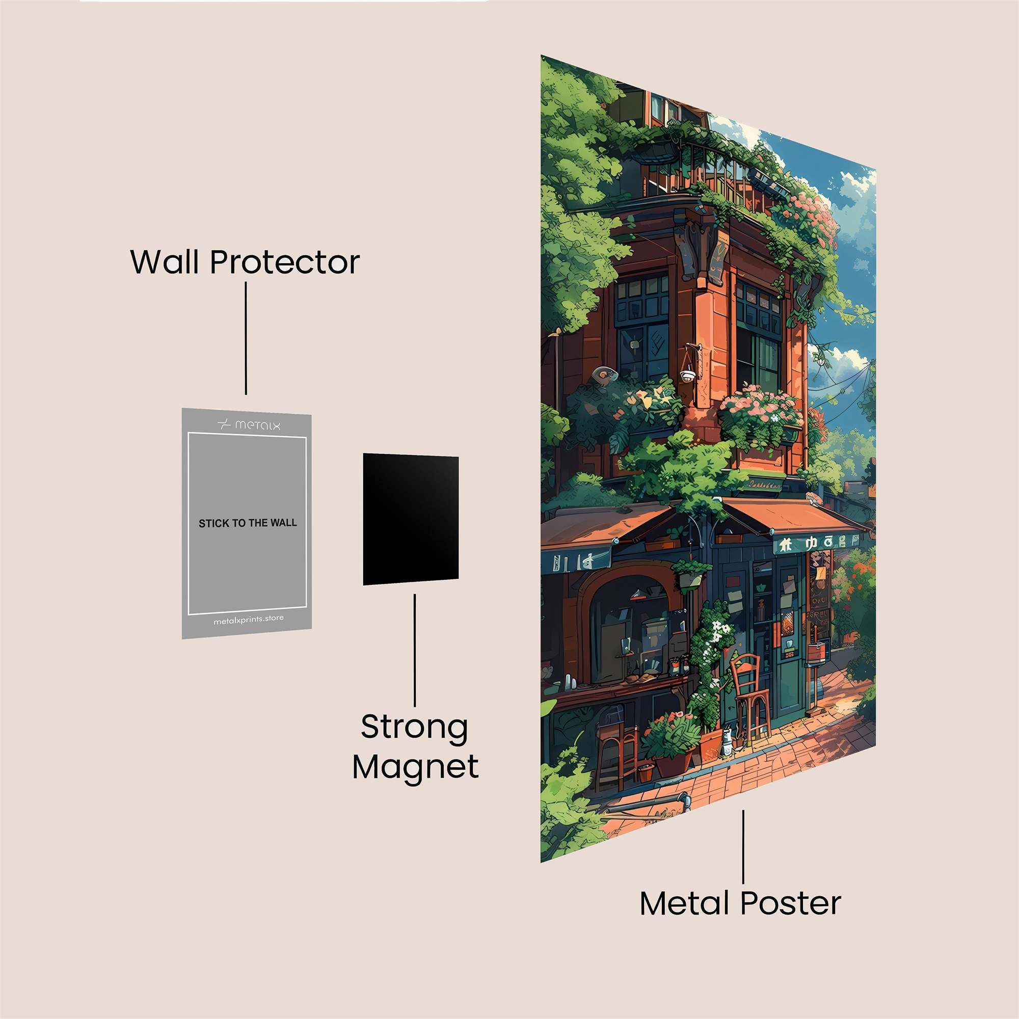 Cafe Serenity Safe Wall Magnetic / M