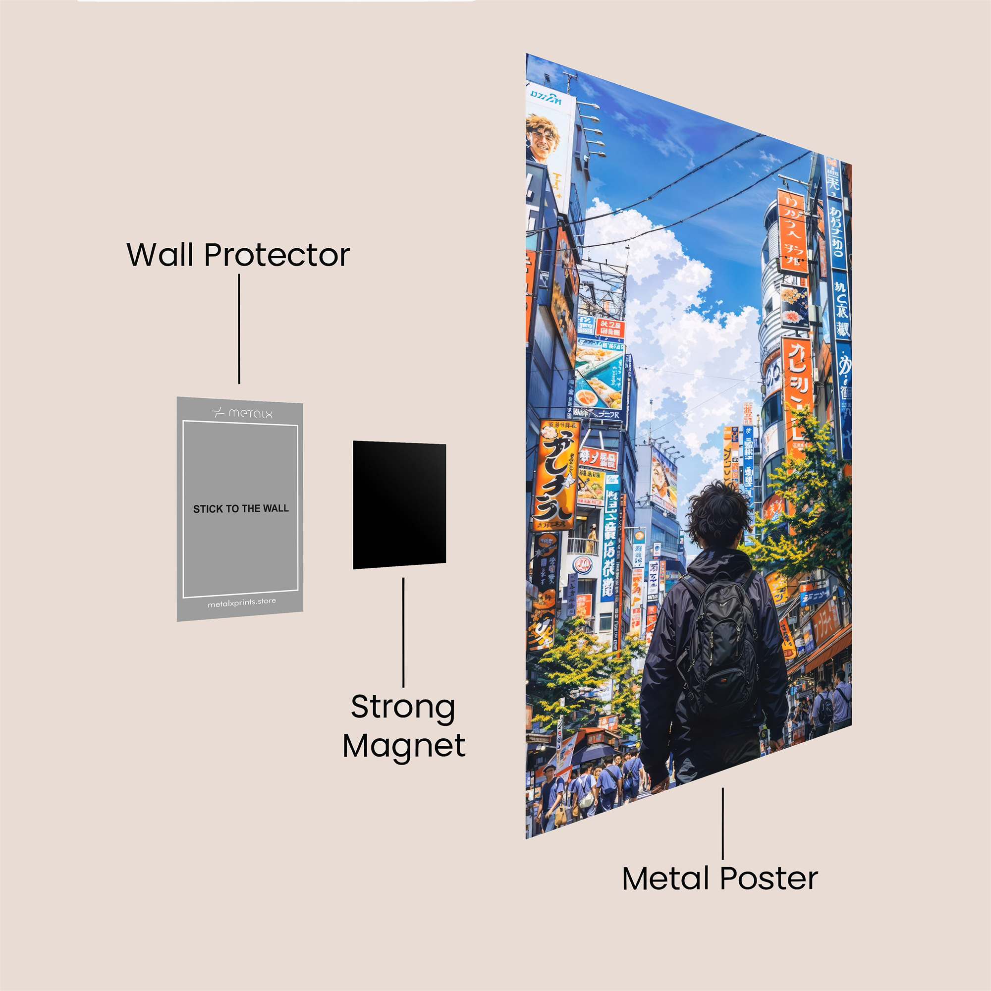 Tokyo Dreamscape Safe Wall Magnetic / M
