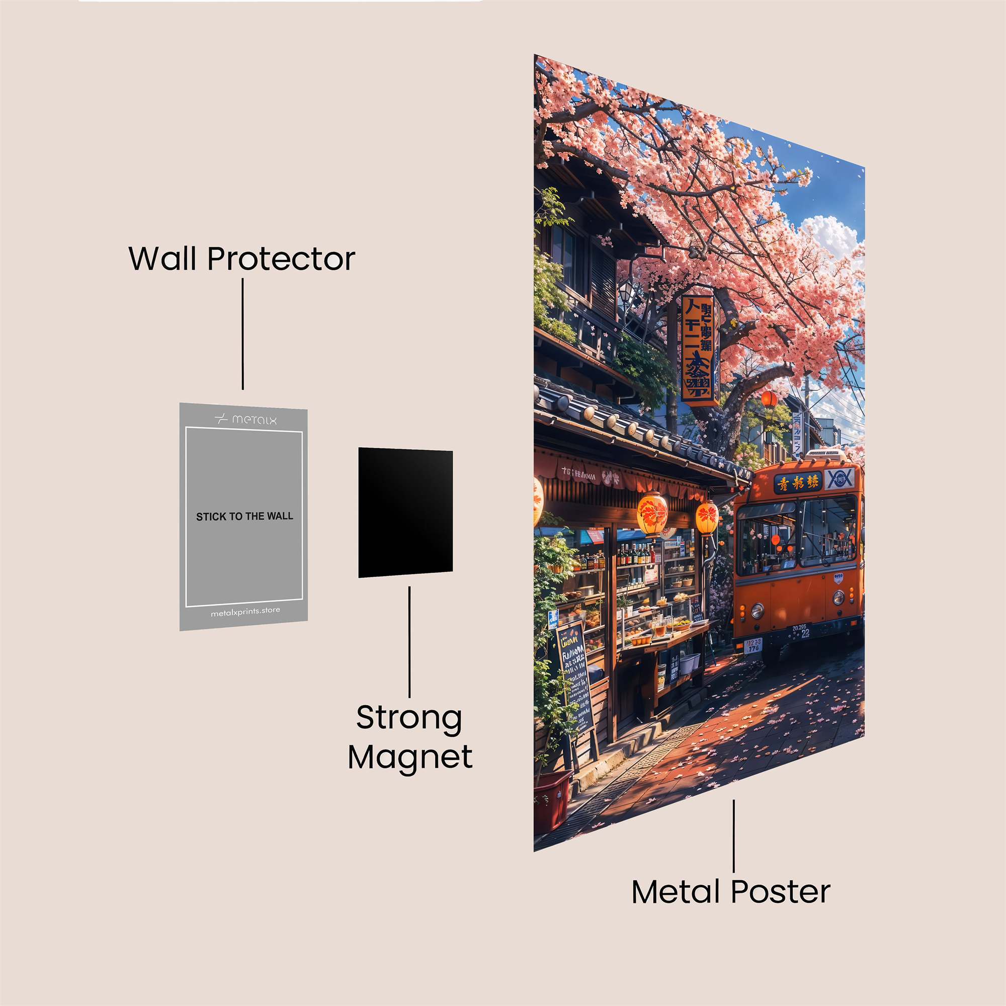 Sakura Serenity Safe Wall Magnetic / M