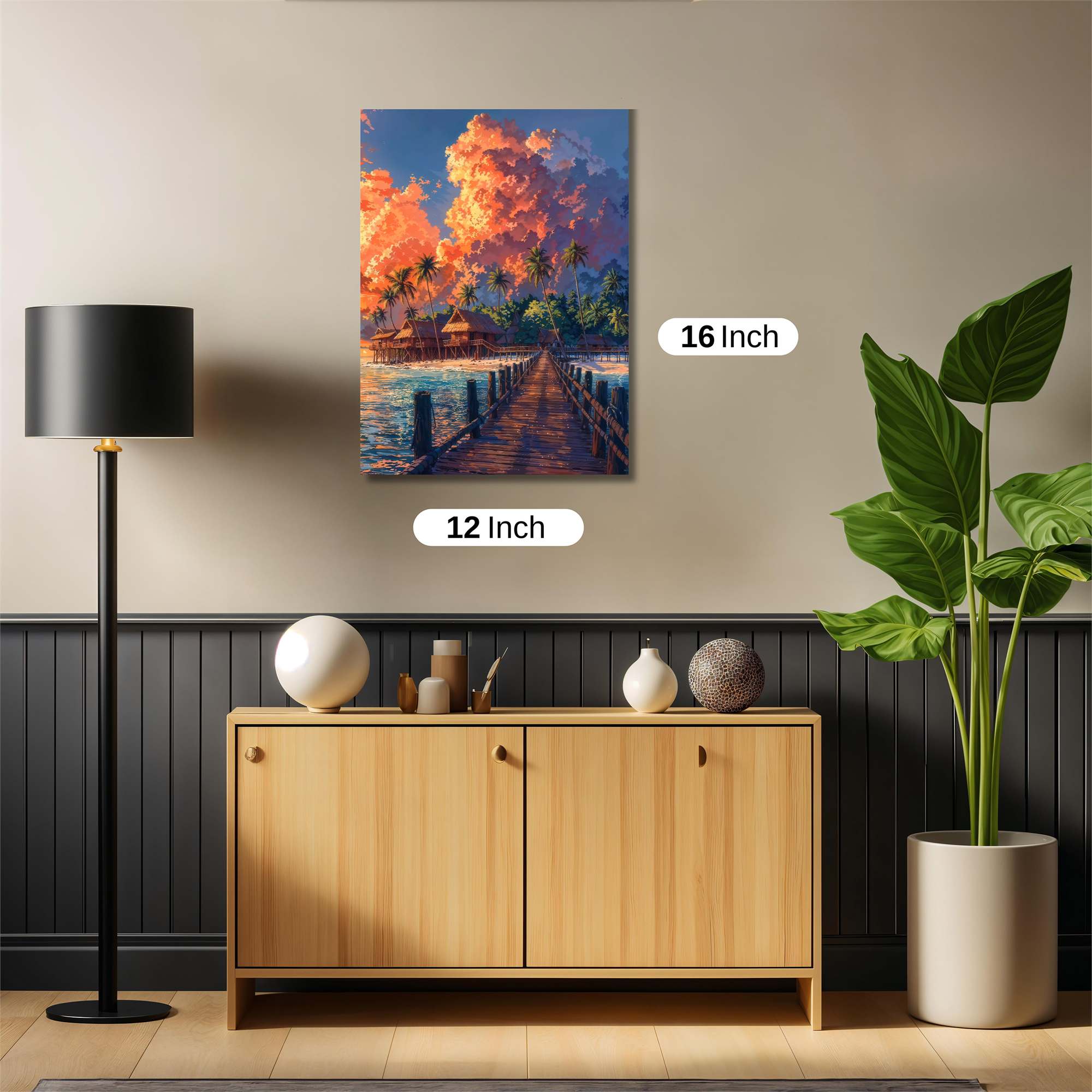 Sunset Serenity Safe Wall Magnetic / M