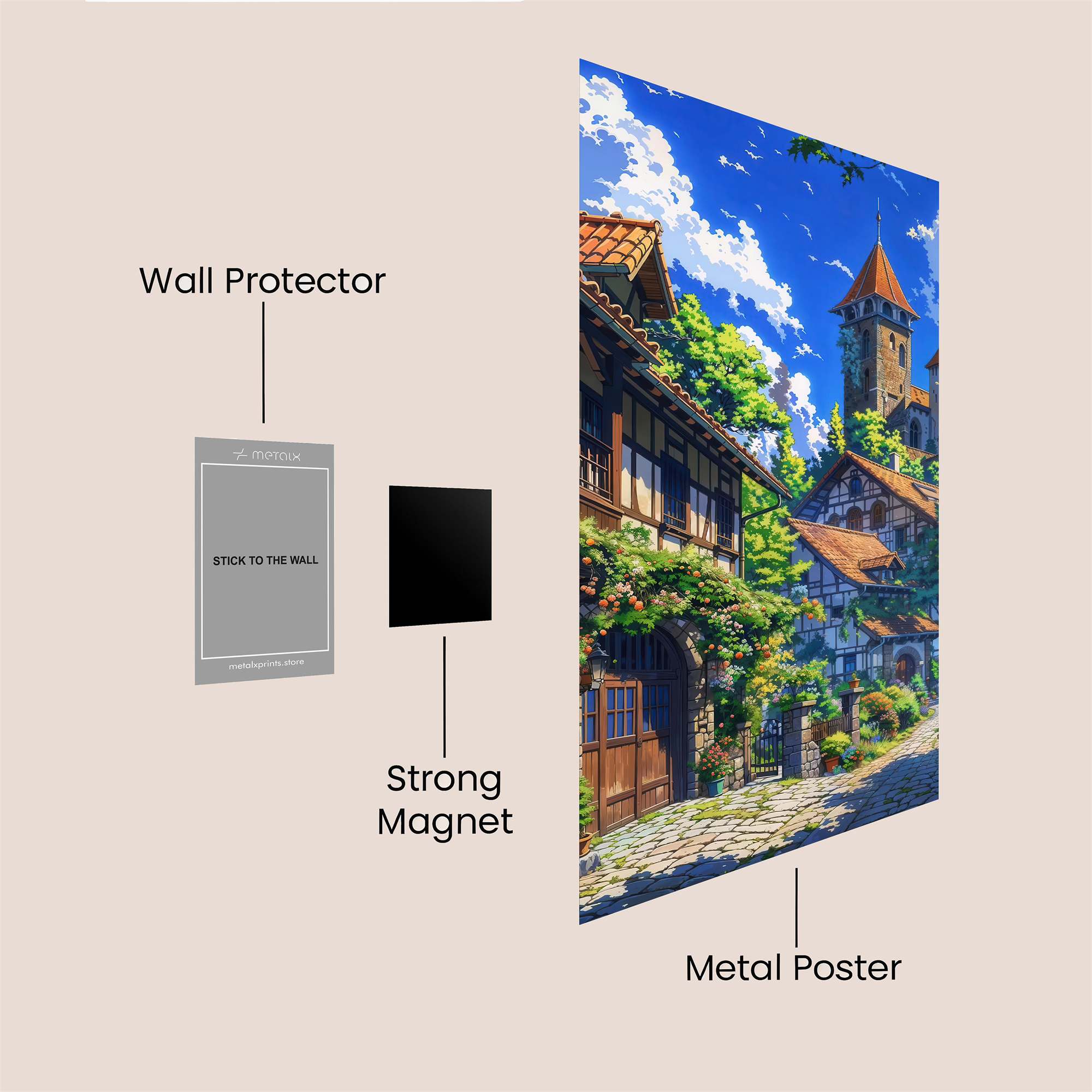 Castle Serenity Safe Wall Magnetic / M