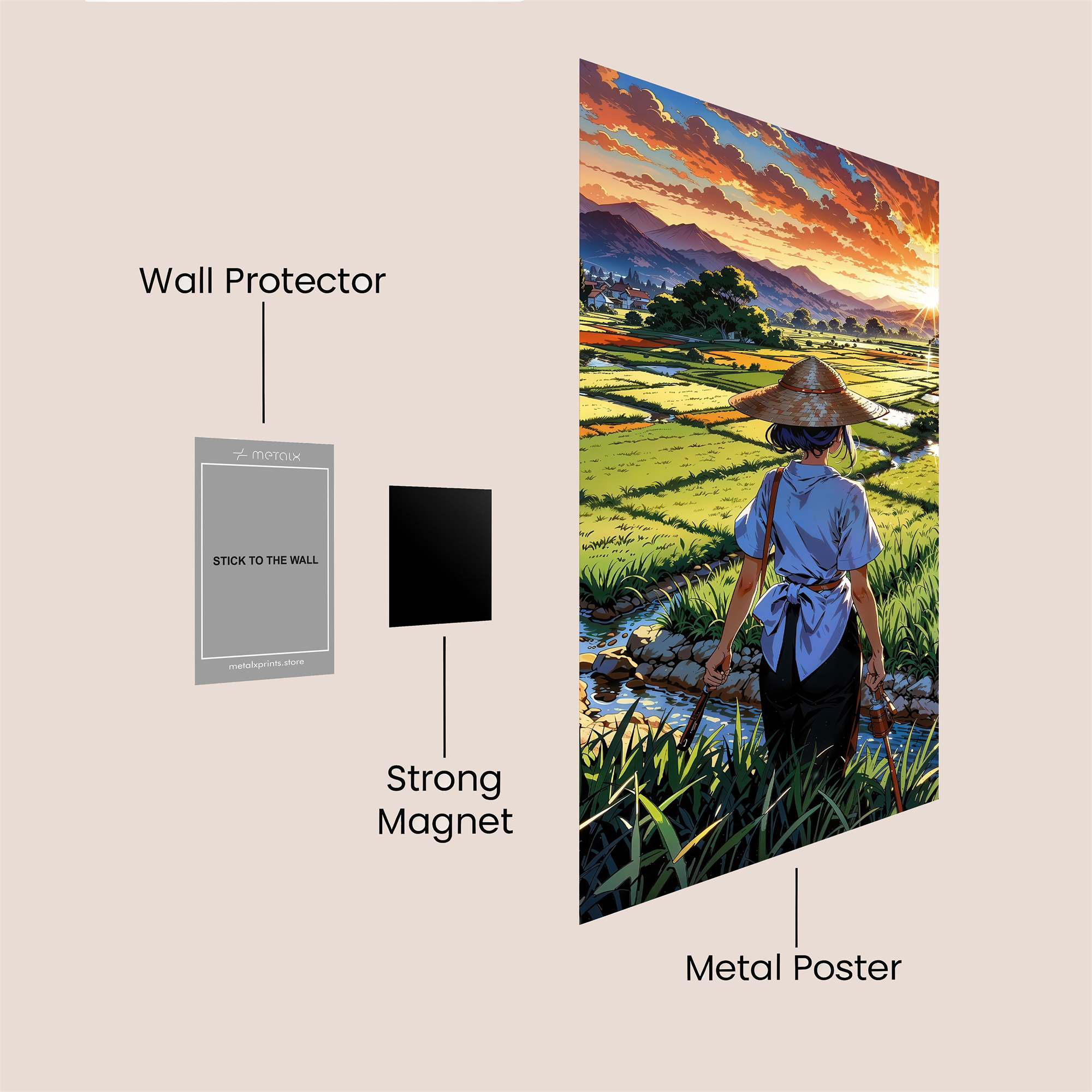 Farmer's Serenity Safe Wall Magnetic / M