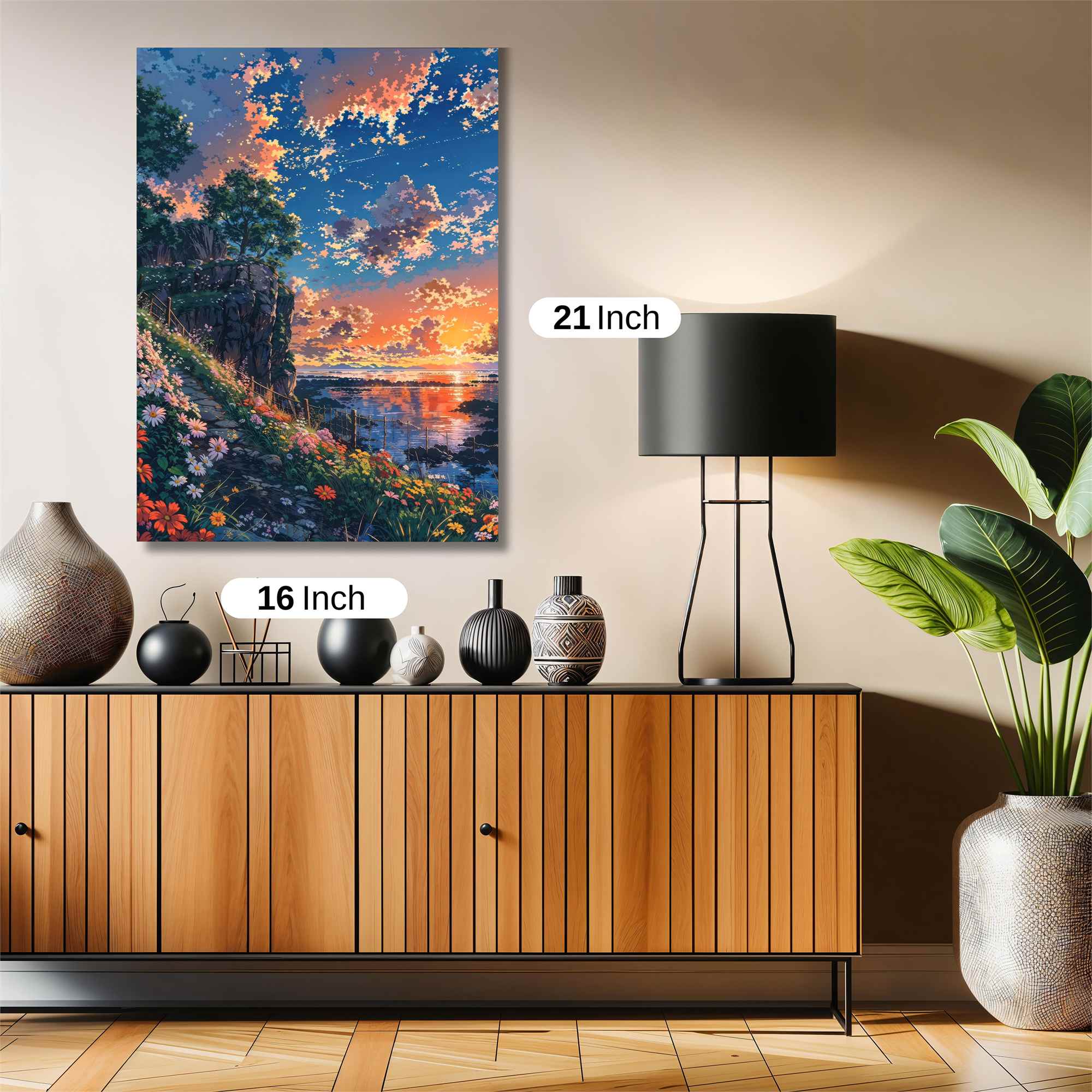 Sunset Serenity Safe Wall Magnetic / M