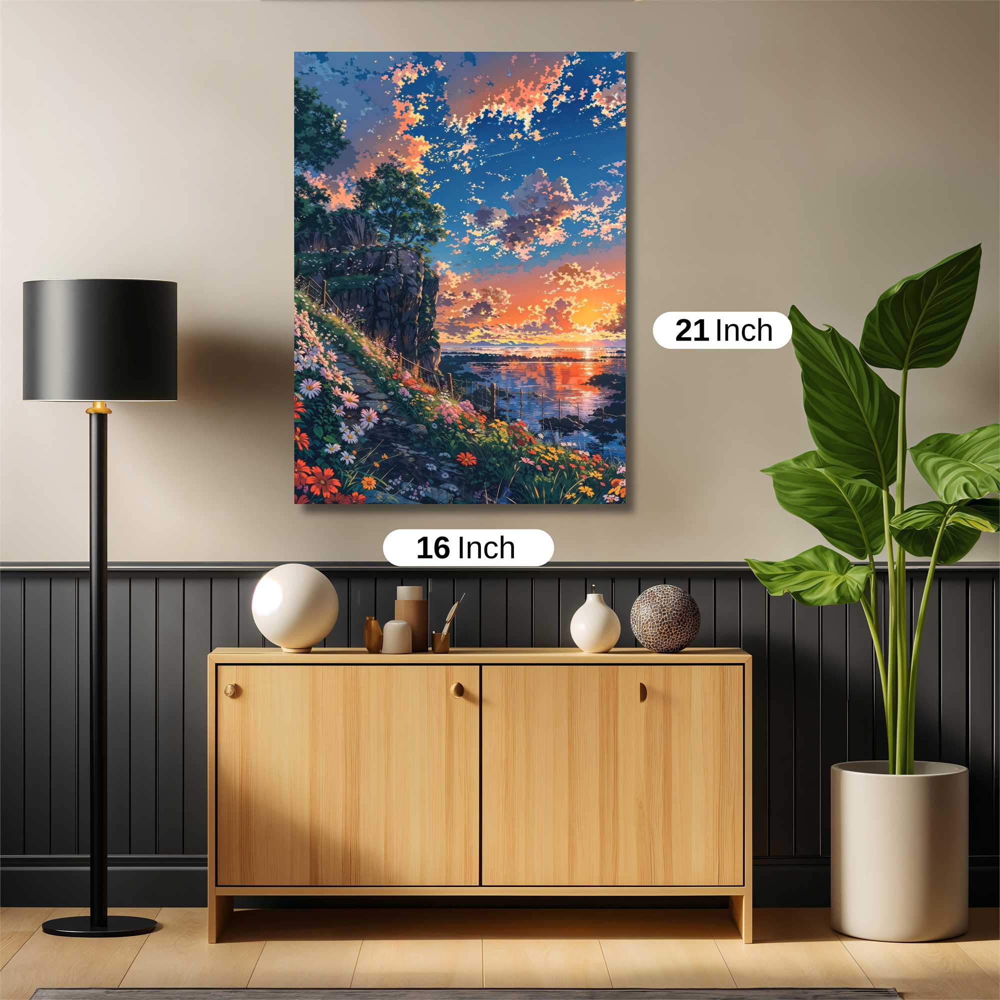 Sunset Serenity Safe Wall Magnetic / M