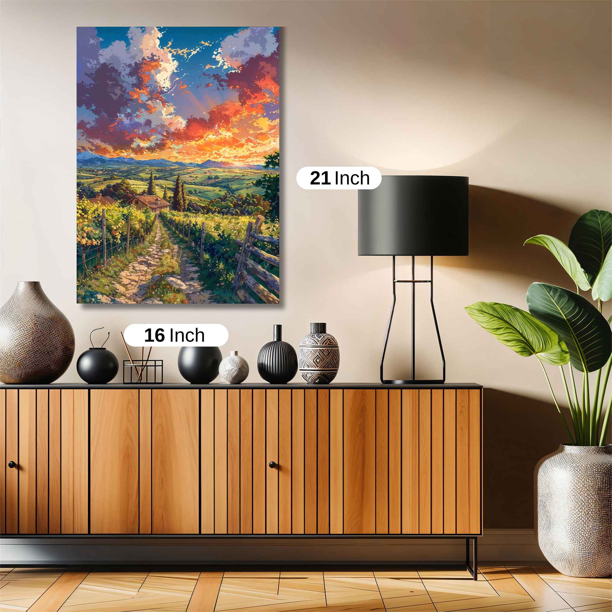 Sunset Serenity Safe Wall Magnetic / M