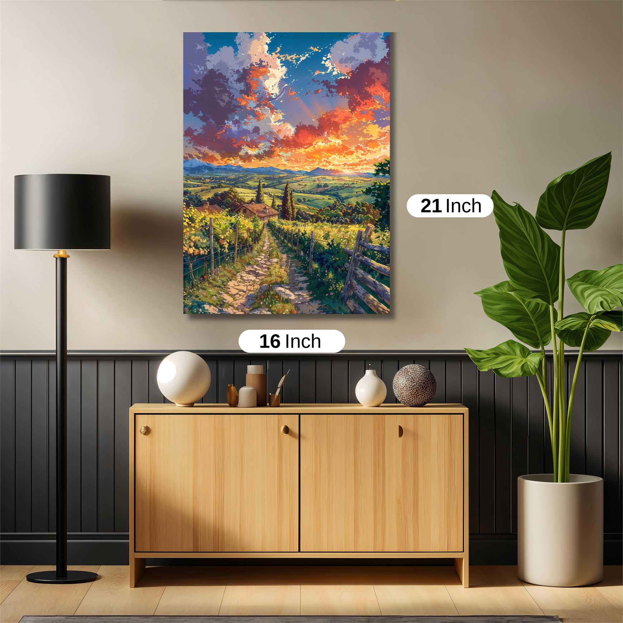 Sunset Serenity Safe Wall Magnetic / M