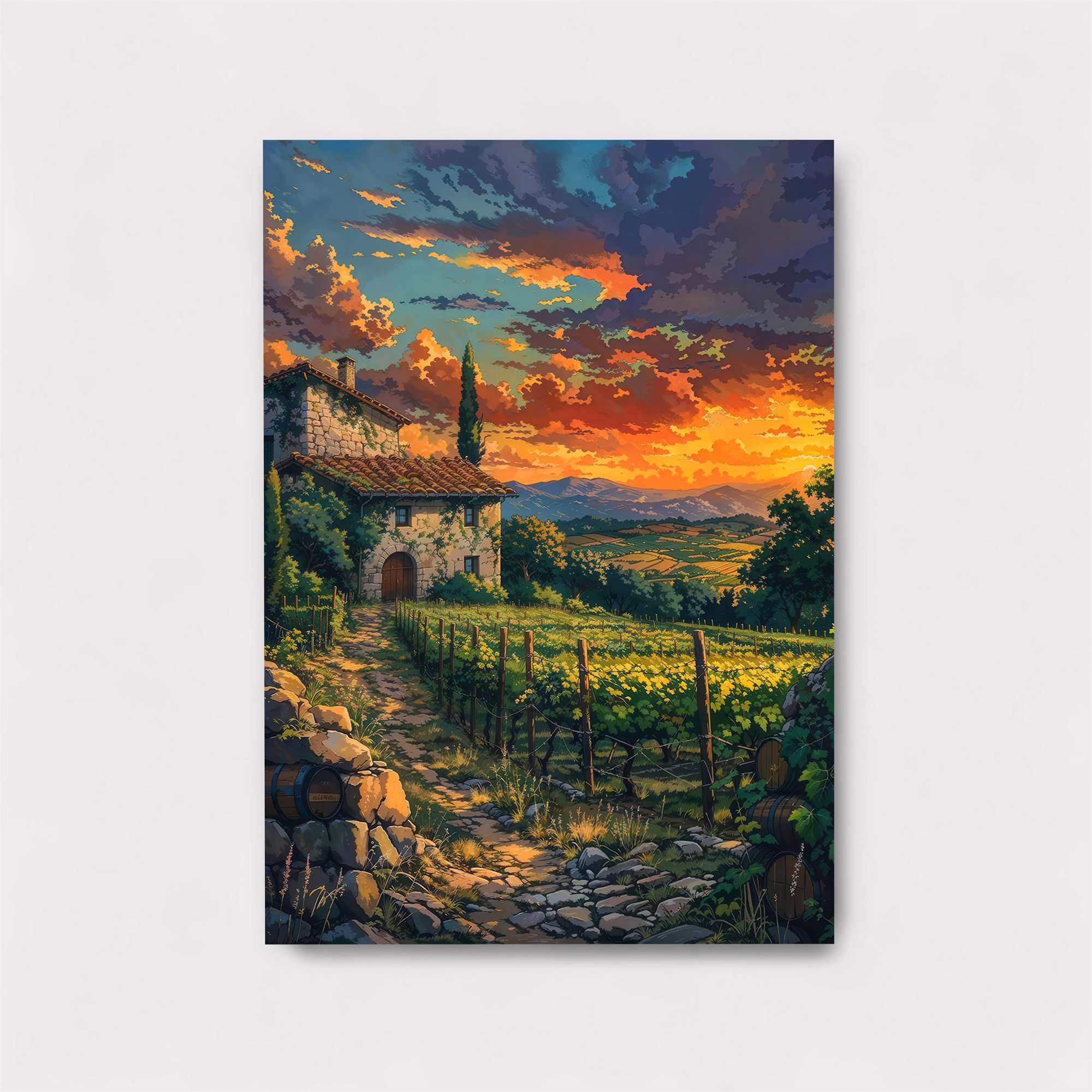 Sunset Serenity Safe Wall Magnetic / M