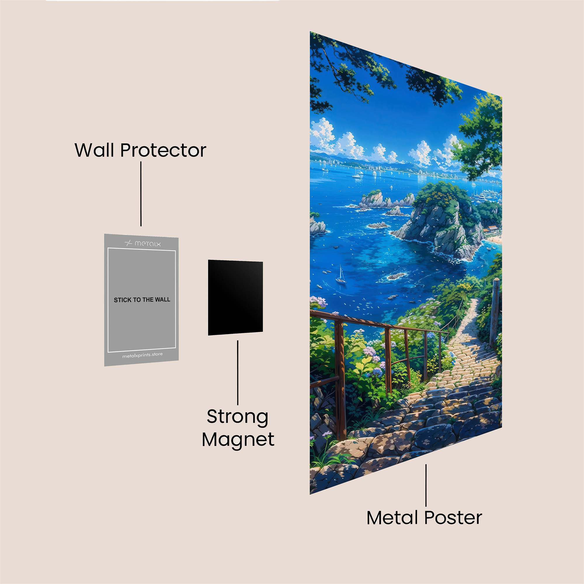 Island Serenity Safe Wall Magnetic / M