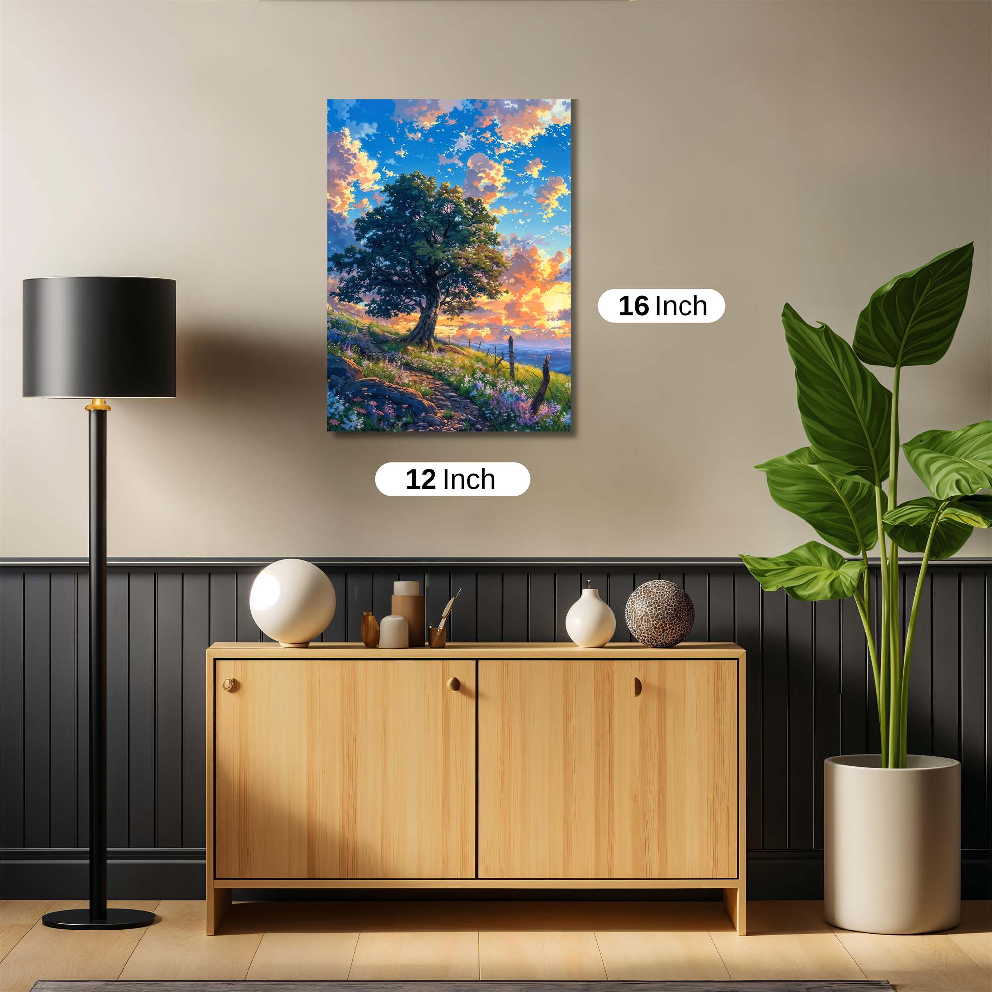 Sunset Serenity Safe Wall Magnetic / M