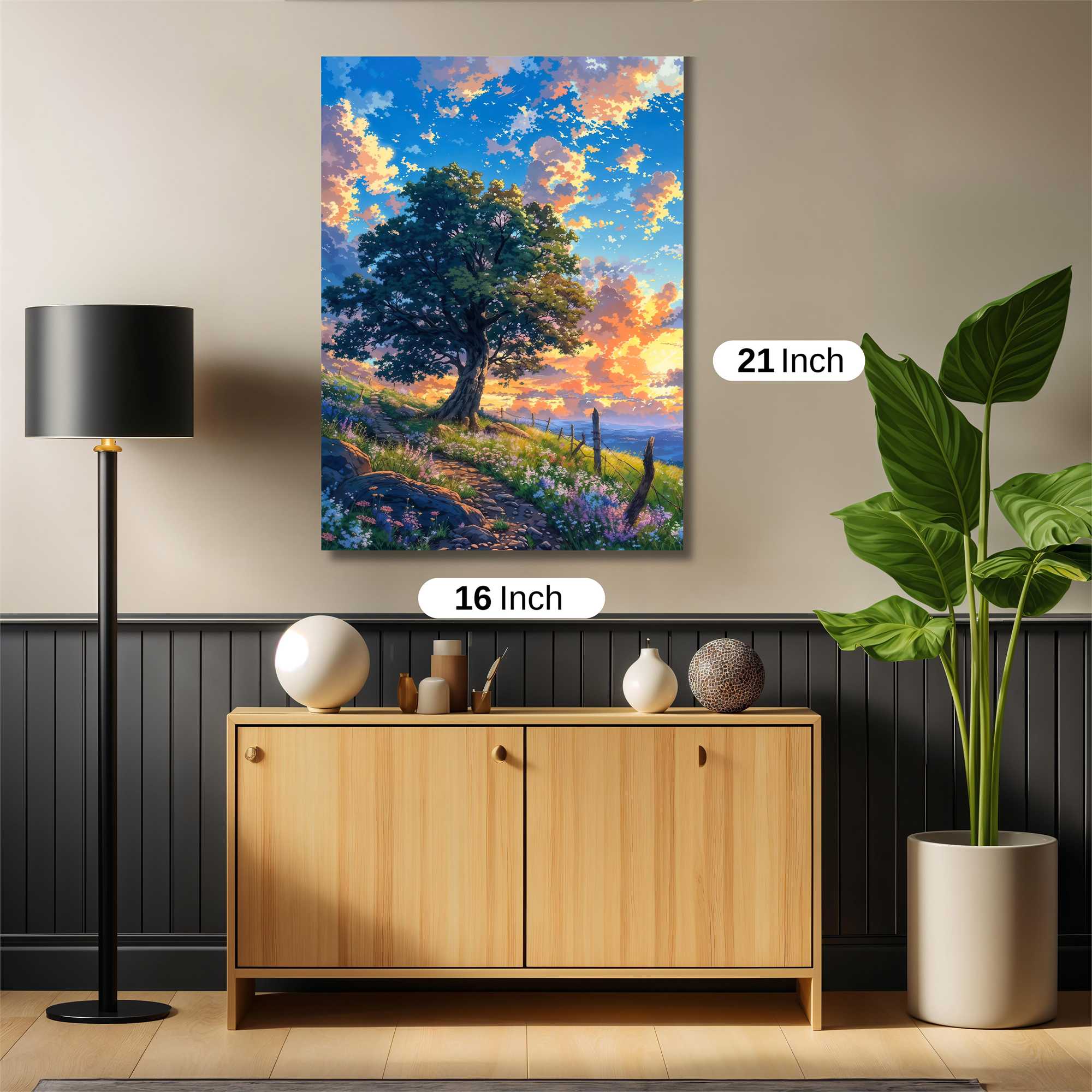 Sunset Serenity Safe Wall Magnetic / M