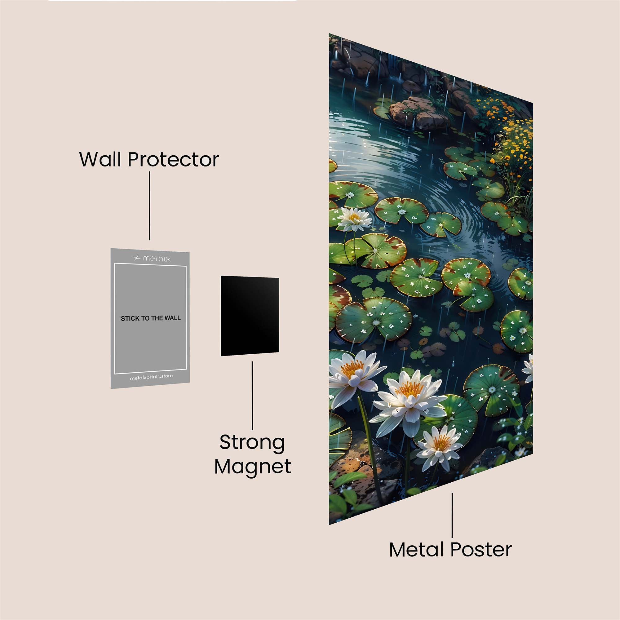 Lotus Serenity Safe Wall Magnetic / M