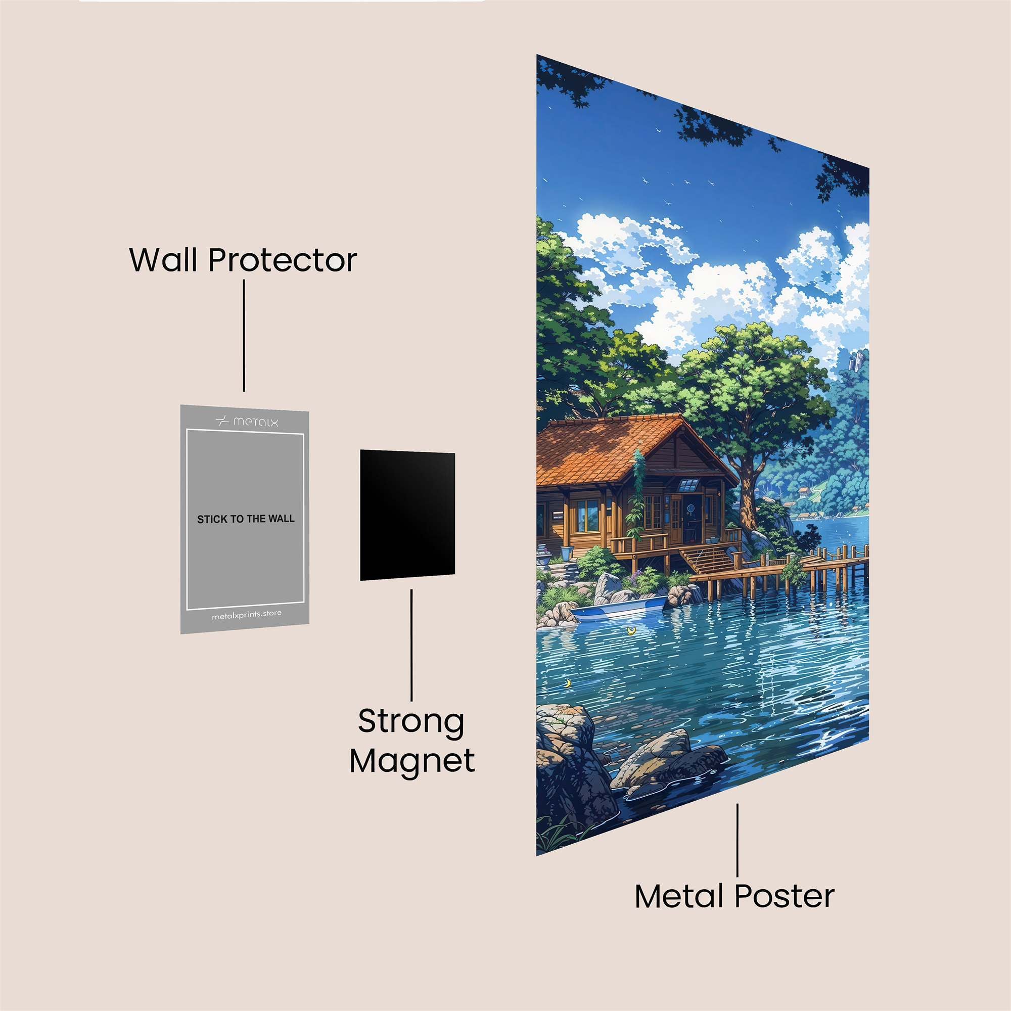 Cabin Serenity Safe Wall Magnetic / M